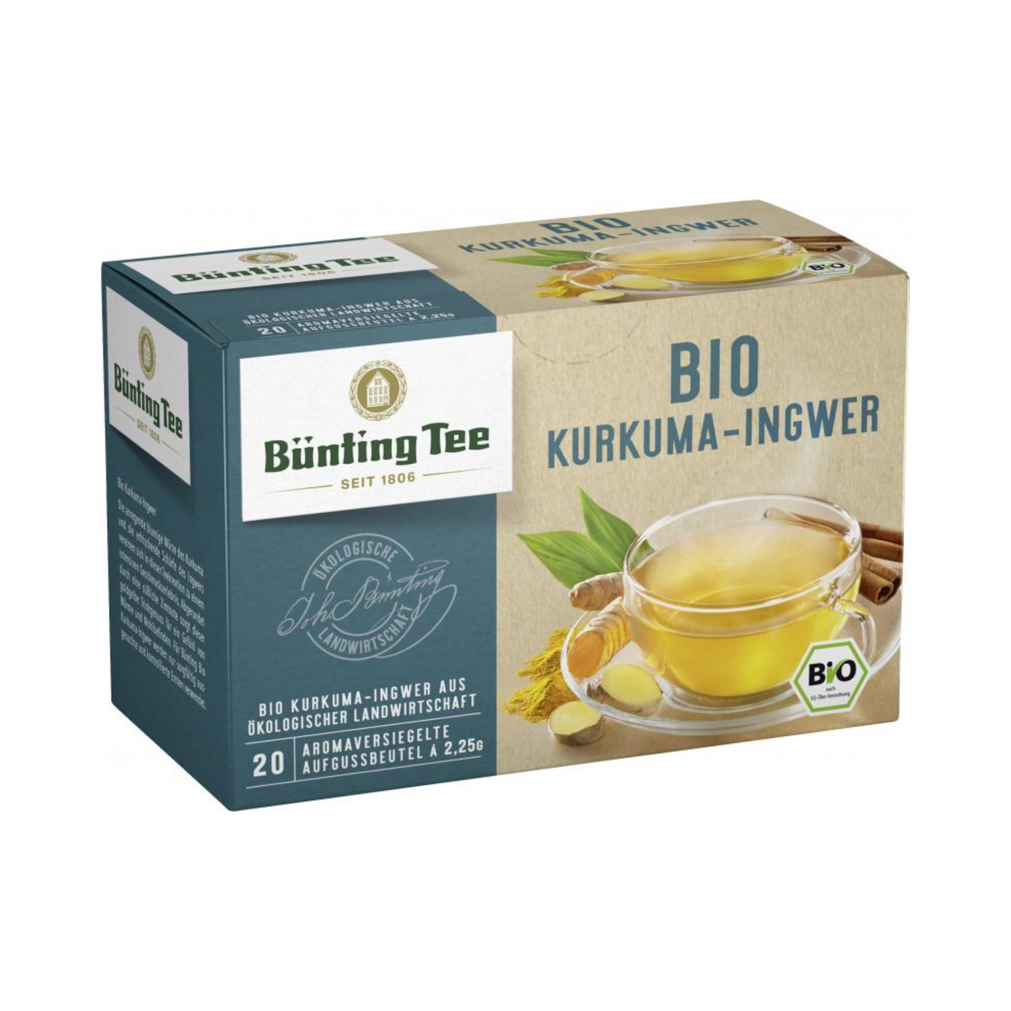 Bio Bünting Tee Ingwer Kurkuma 20ST 45g