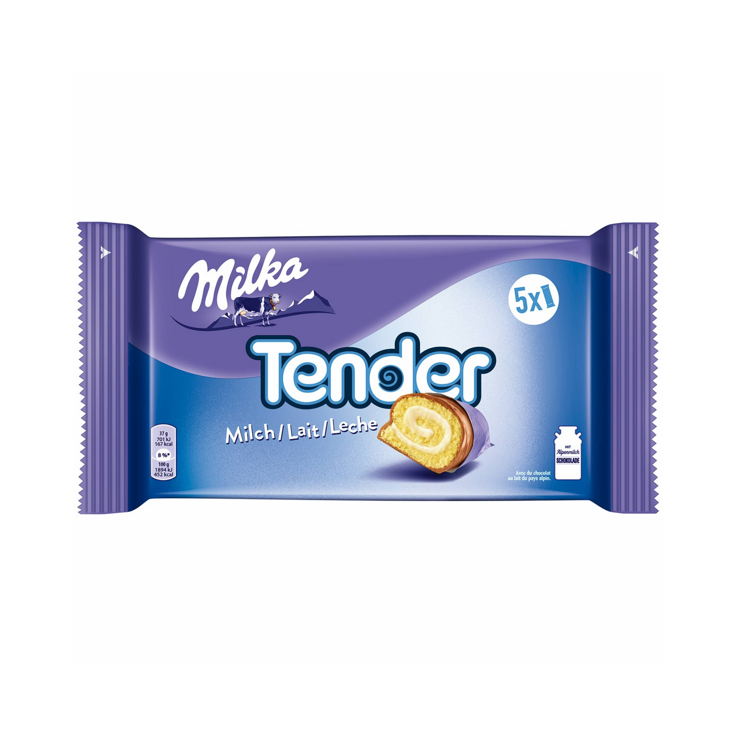 Milka Tender Milch 5x37g