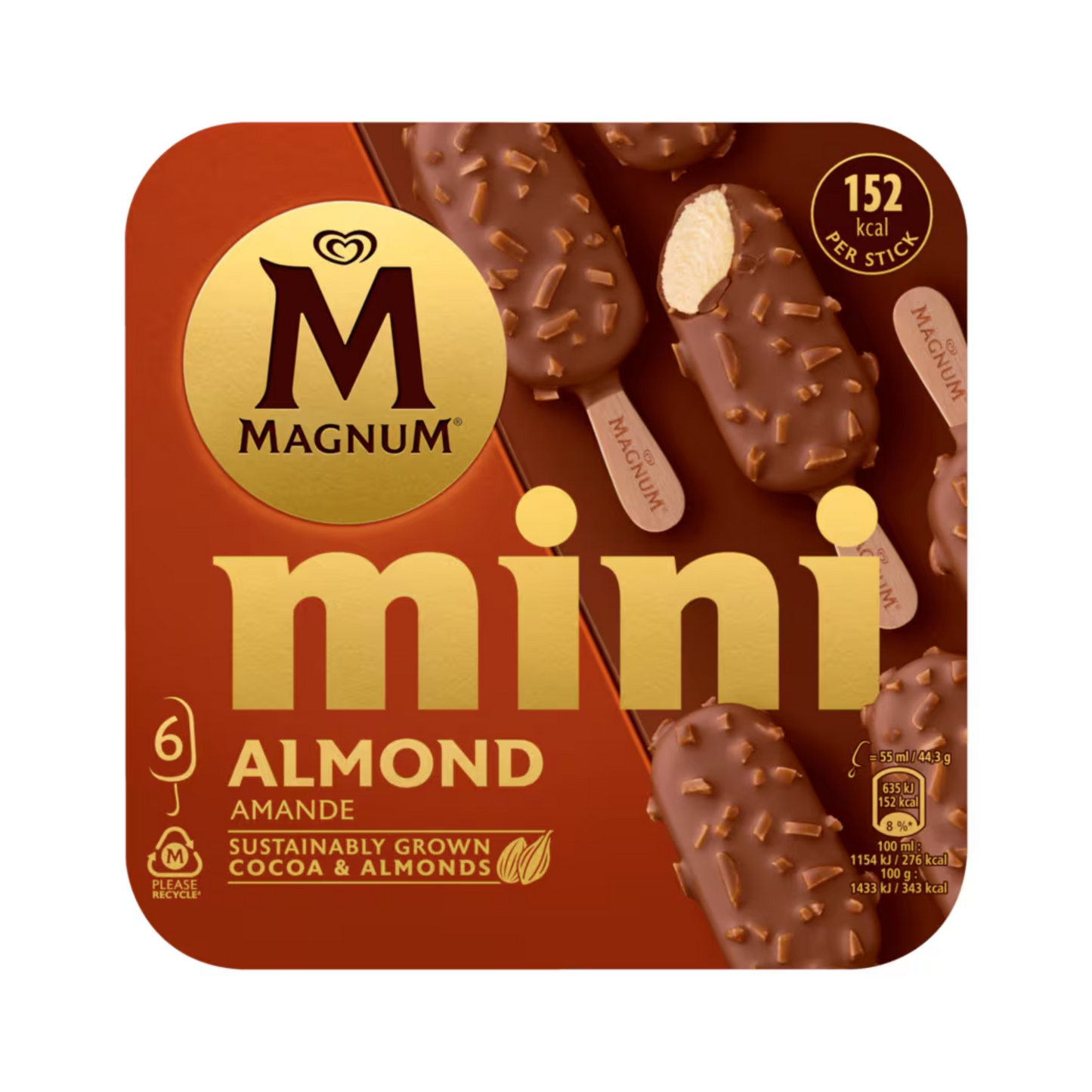 Langnese Magnum Mini Almond 6x55ml
