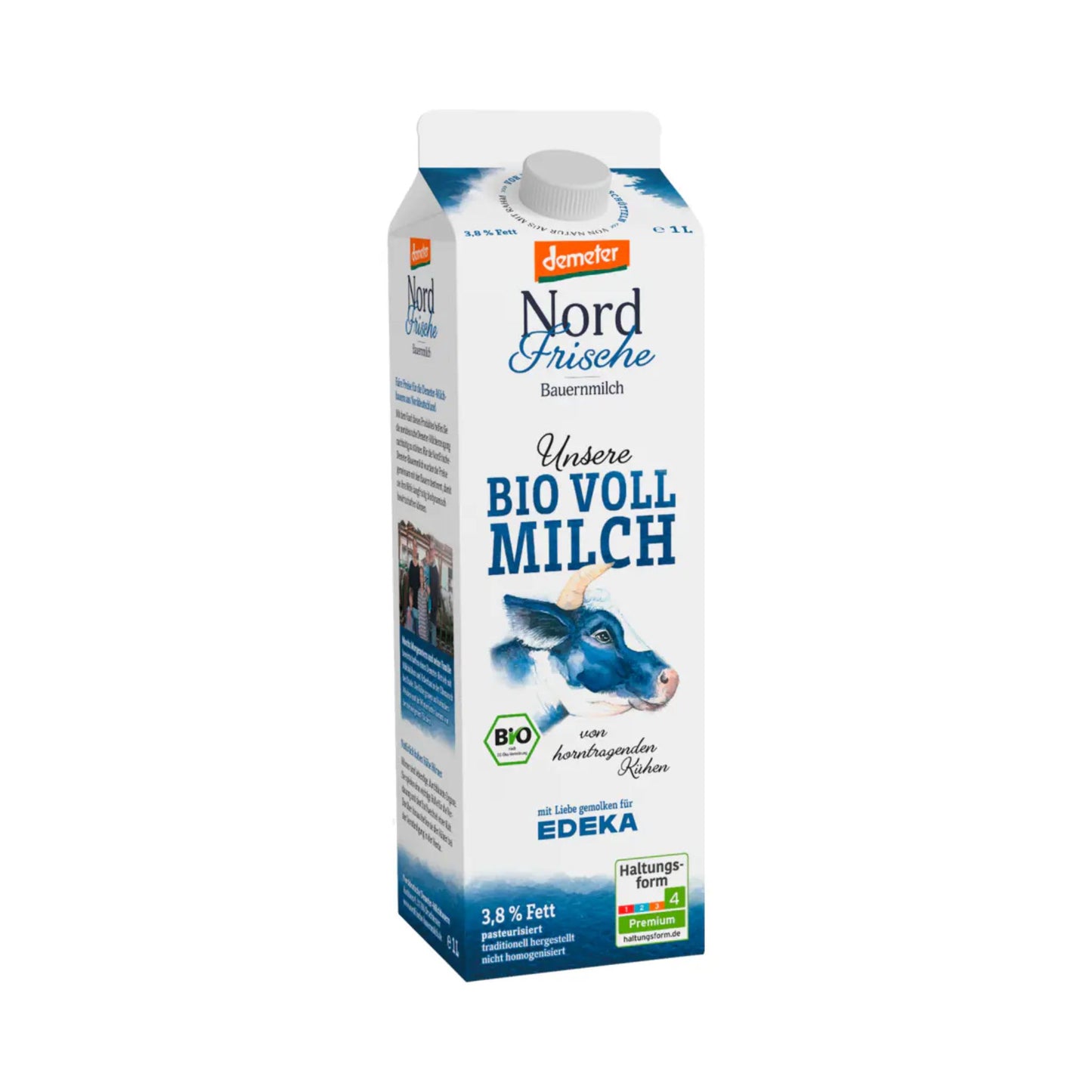 Demeter Nord Frische Vollmilch 3,8% 1l