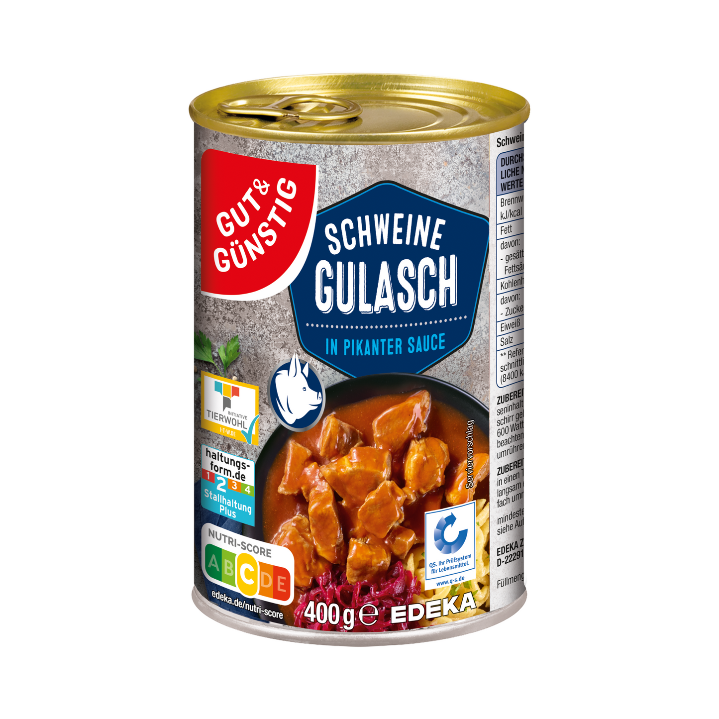 GUT&GÜNSTIG Schweinegulasch 400g QS ITW