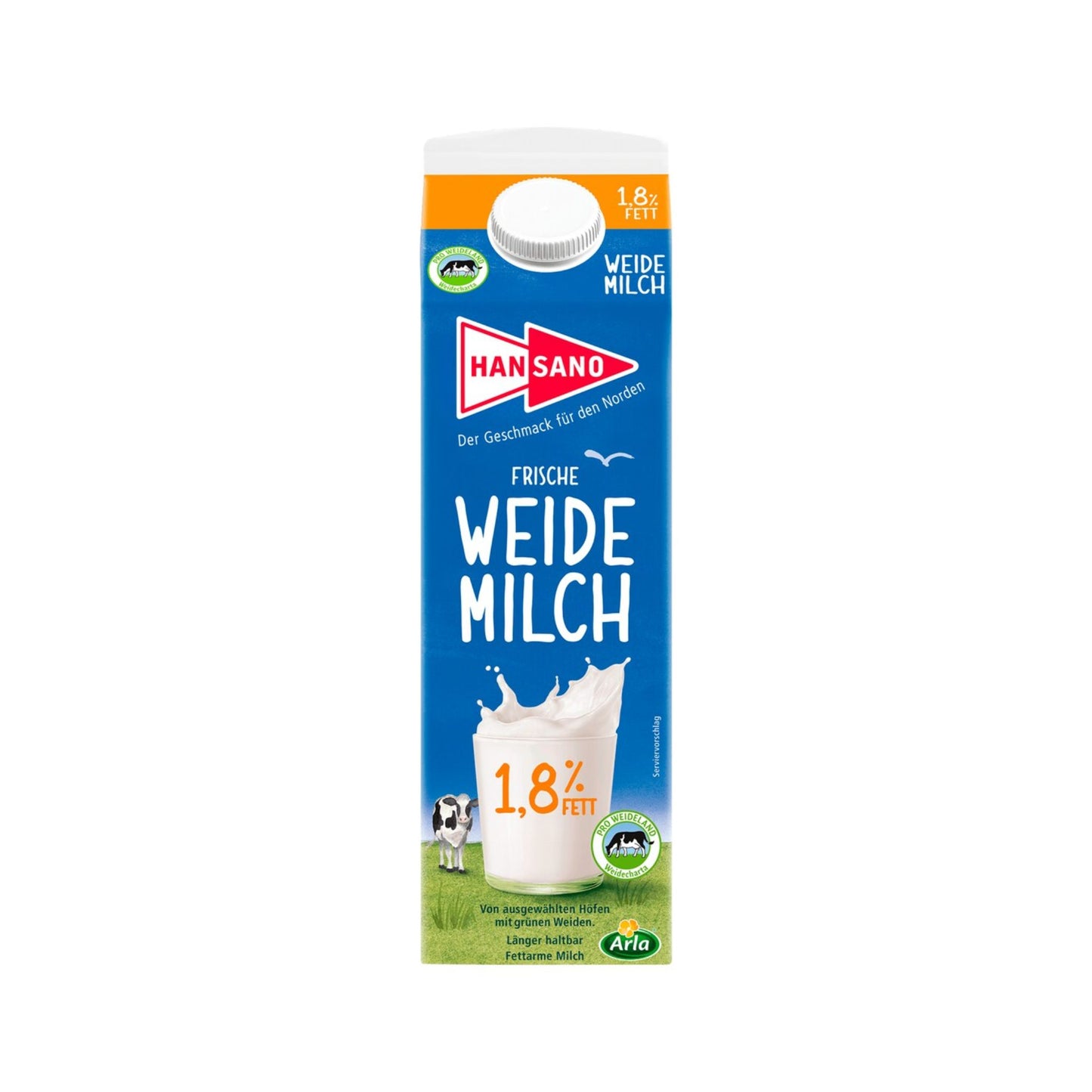 Hansano Maxi Weidemilch 1,8%1l