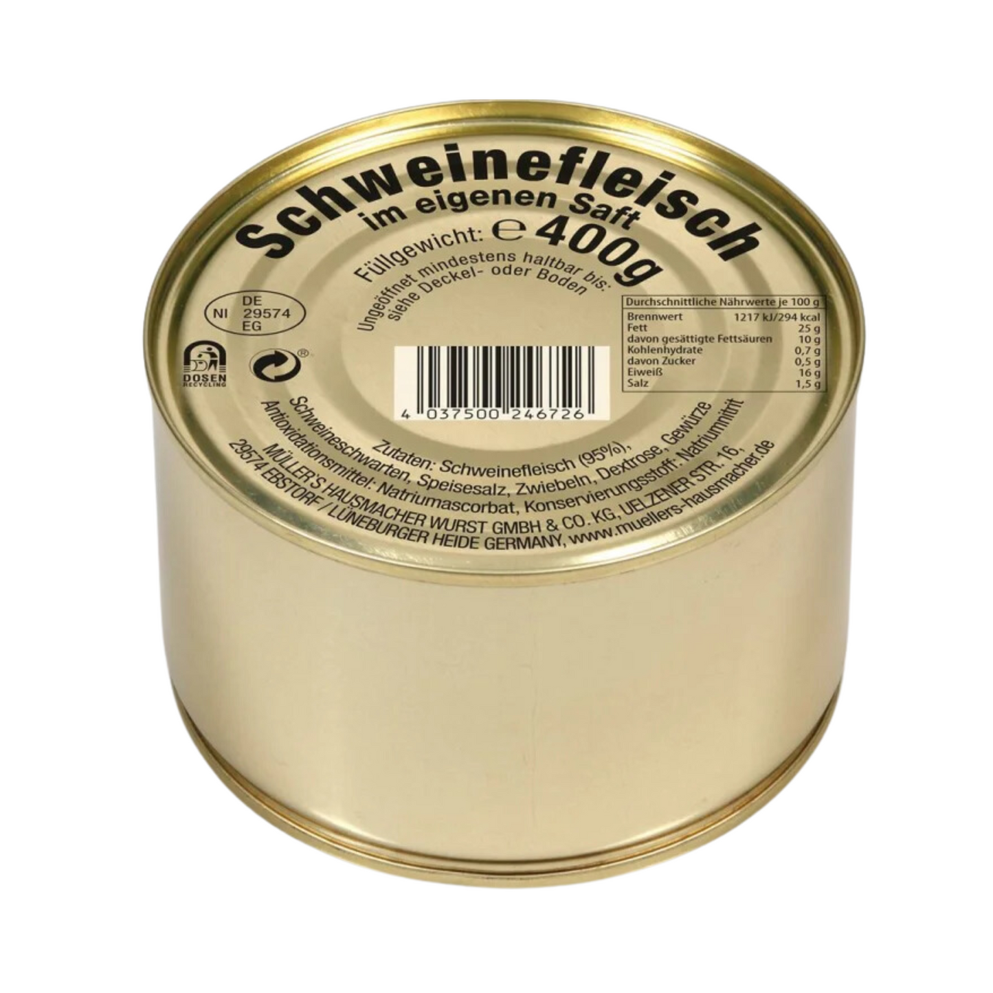 Müllers Schweinefleisch im eigenen Saft 400g