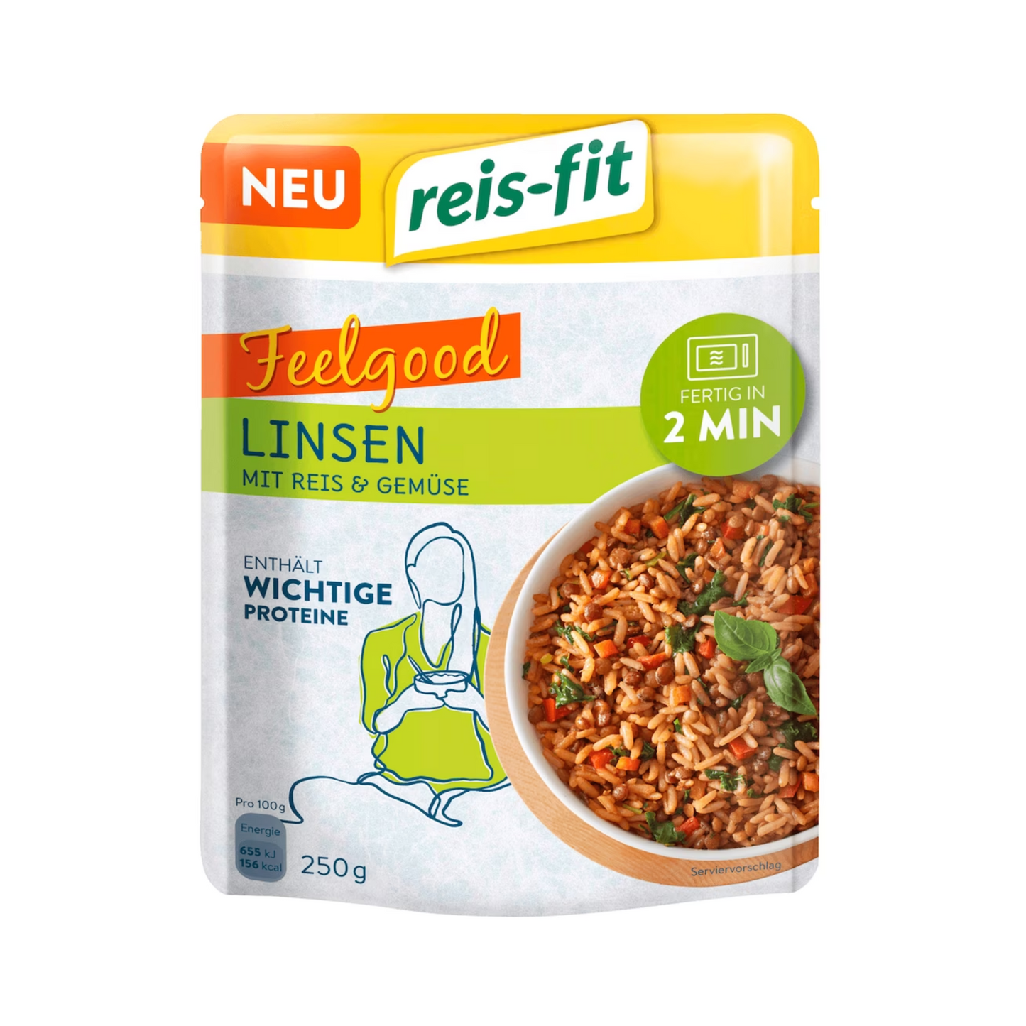 Reis-Fit Linsen mit Gemüse&Reis 250g