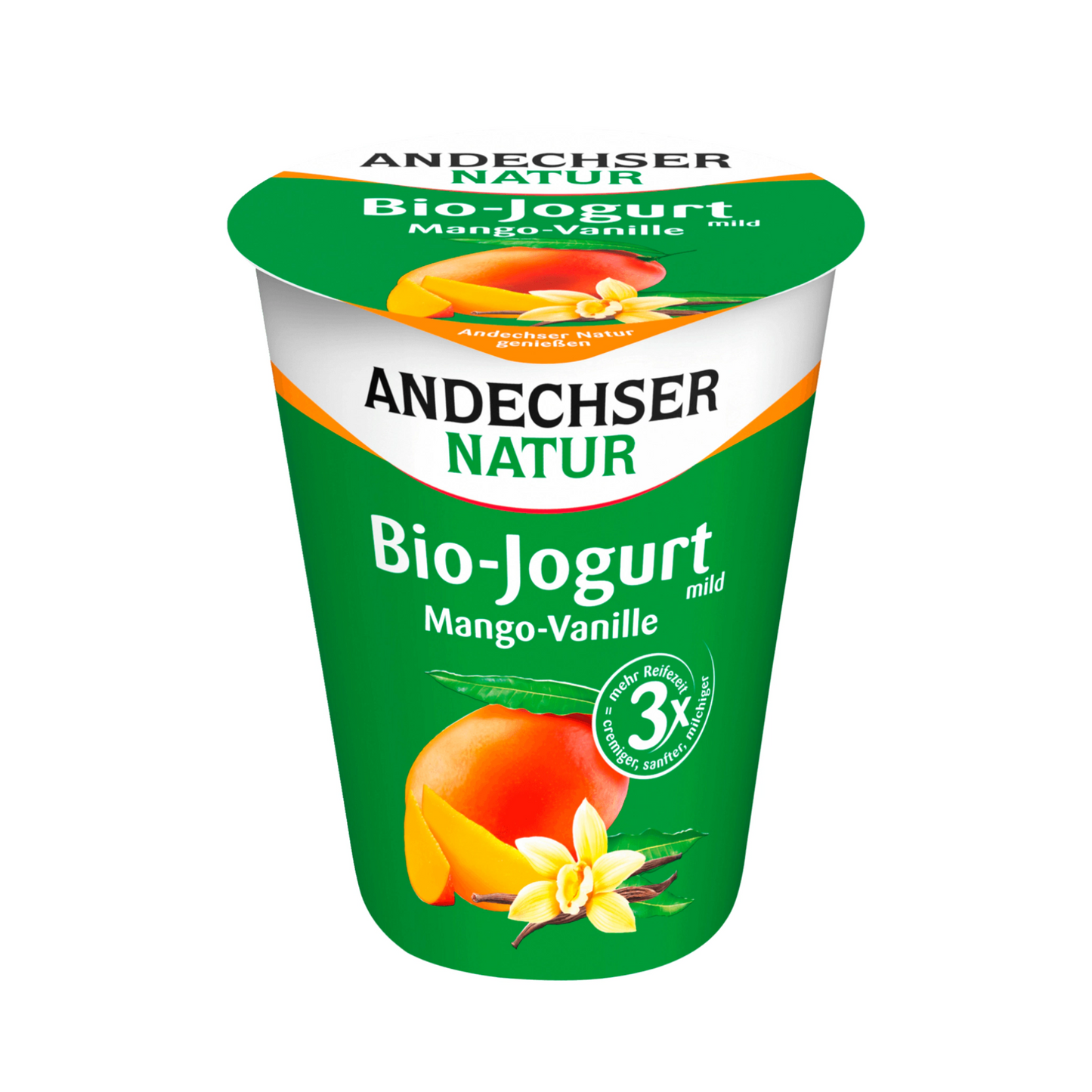 Bio Andechser Natur Joghurt mild Mango-Vanille 3,8% 400g