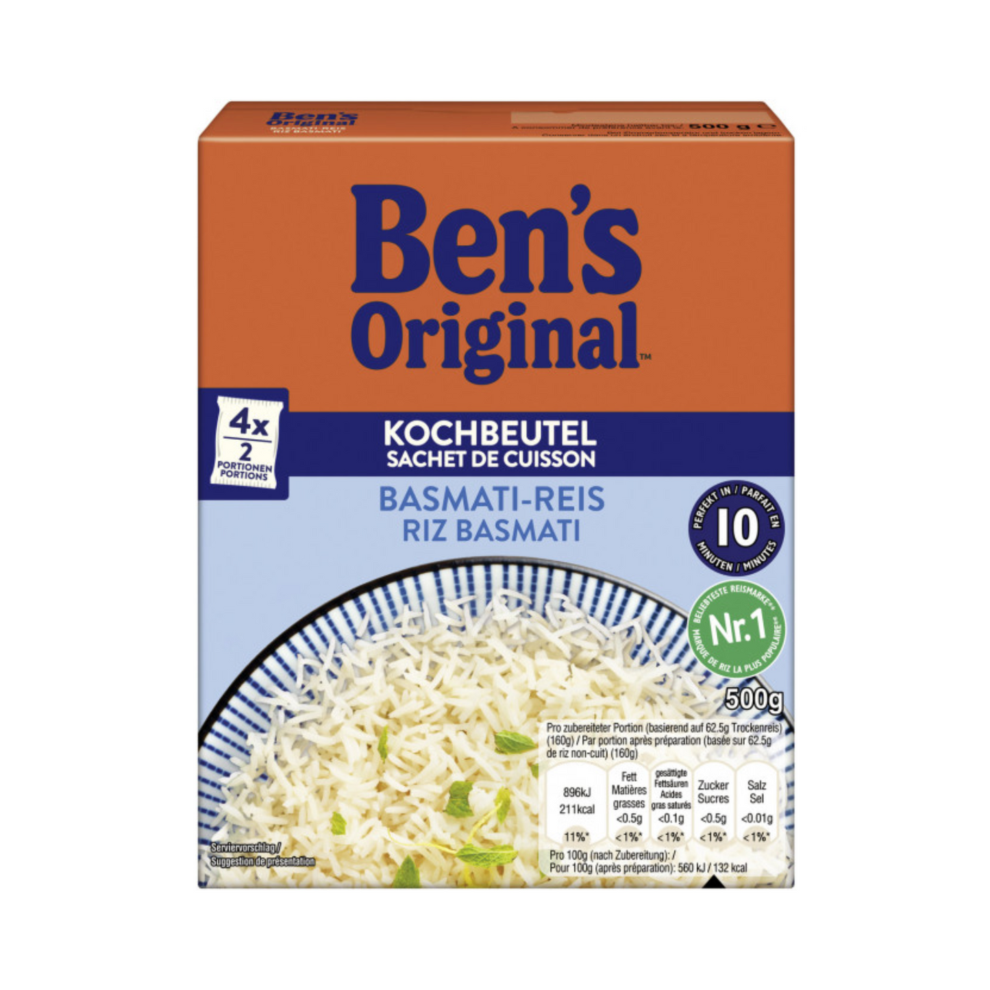 Ben's Basmati Reis Kochbeutel 500g