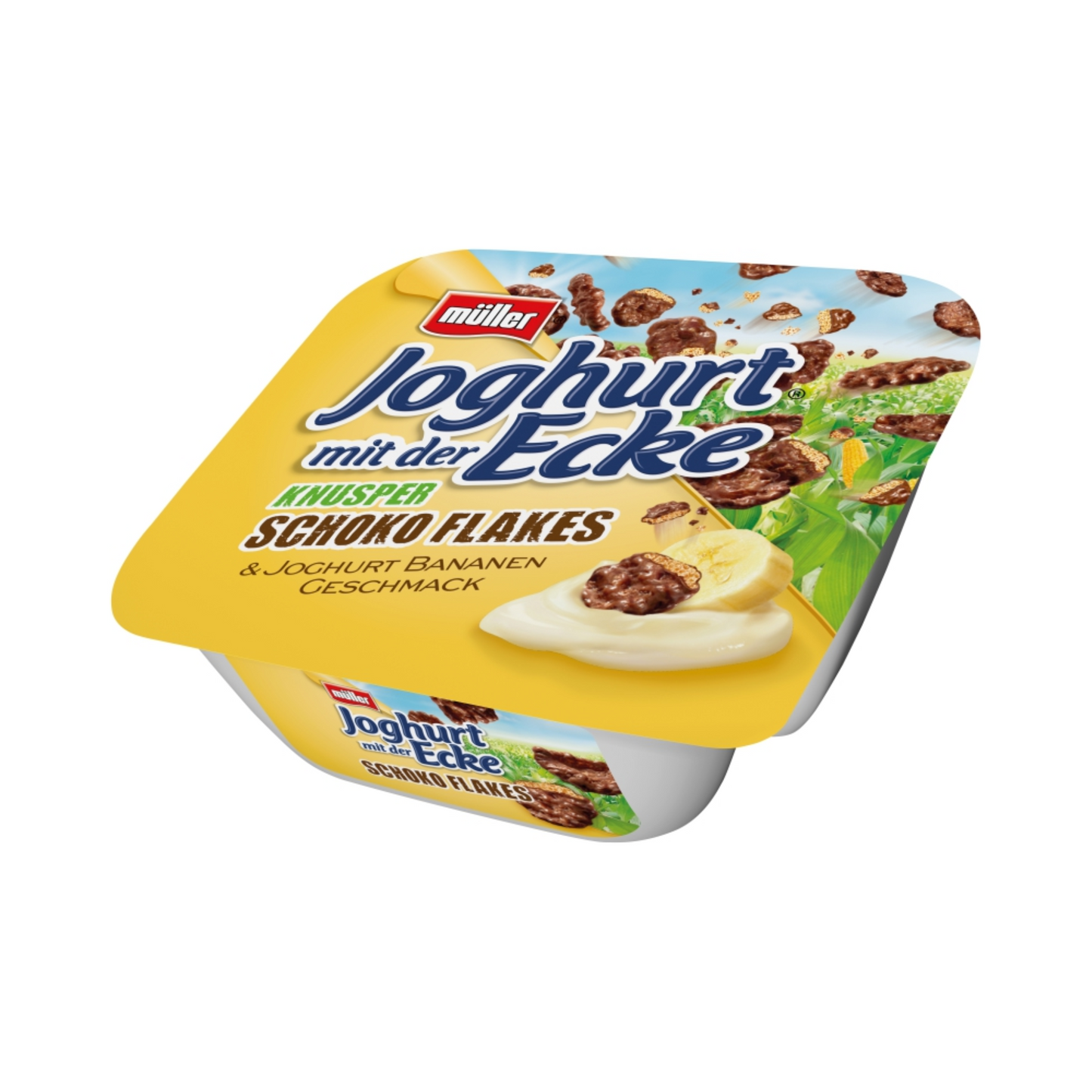 Müller Knusper Joghurt Banane Schoko Flakes 150g