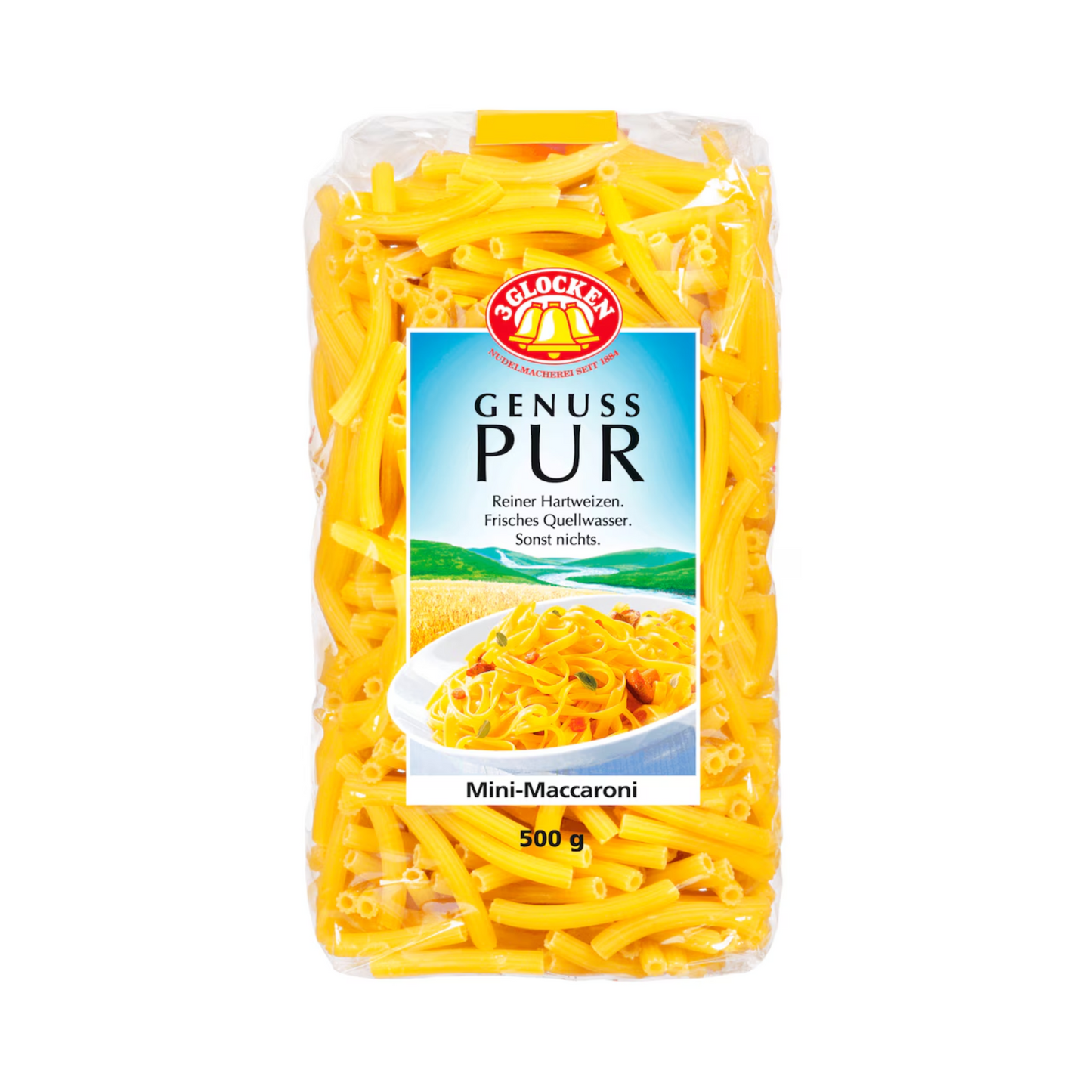3 Glocken Genuss Pur Mini-Maccaroni 500g