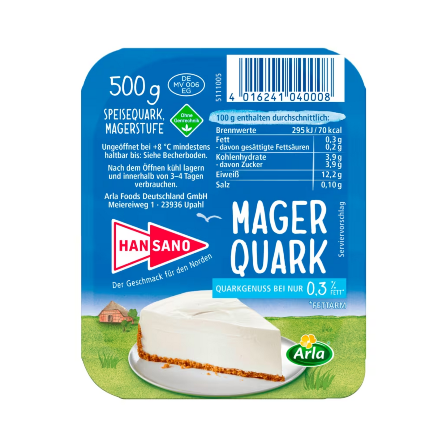 Hansano Speisequark mager 500g