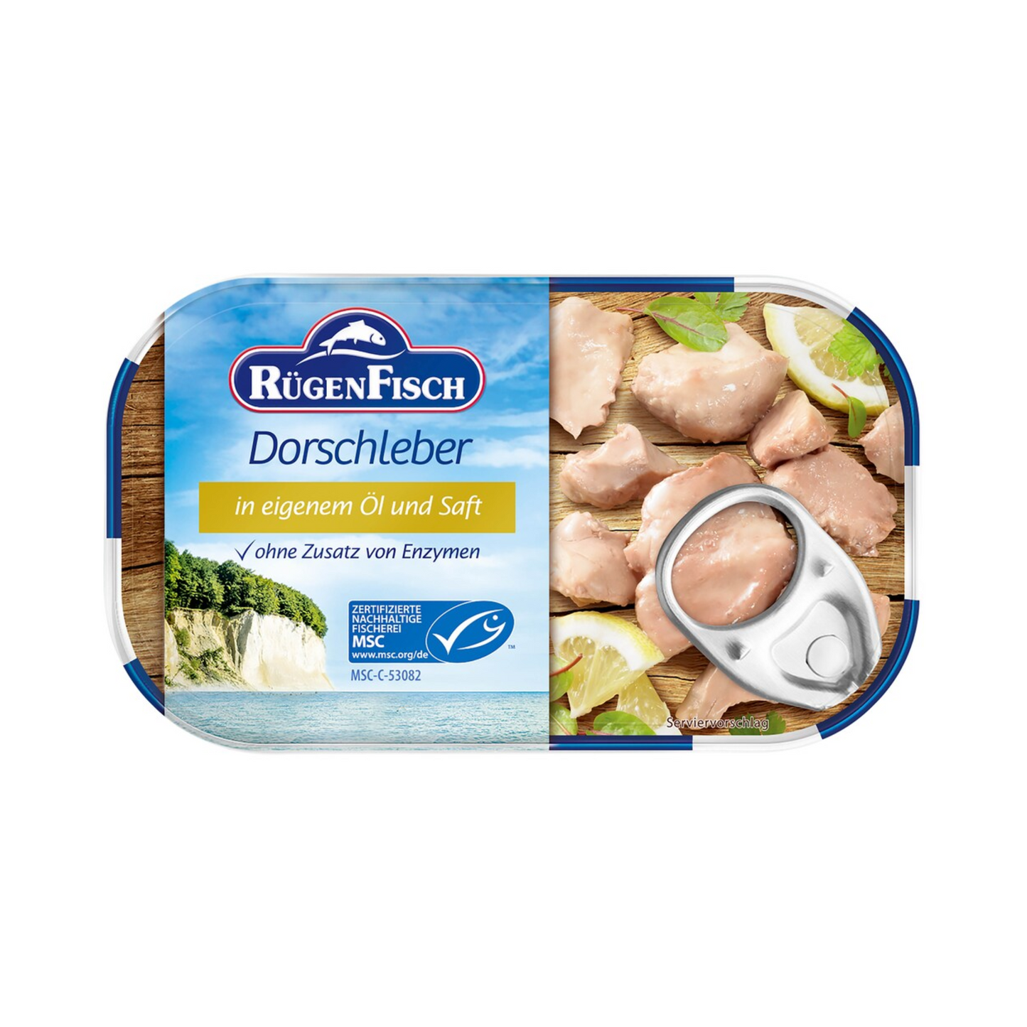 MSC Rügen Fisch Dorschleber in eigenem Öl und Saft 120g