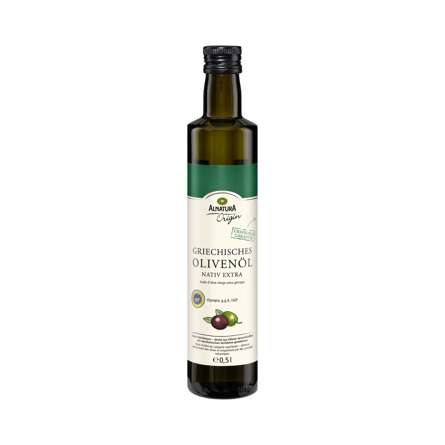 Bio Alnatura griechisches natives Olivenöl extra 0,5l