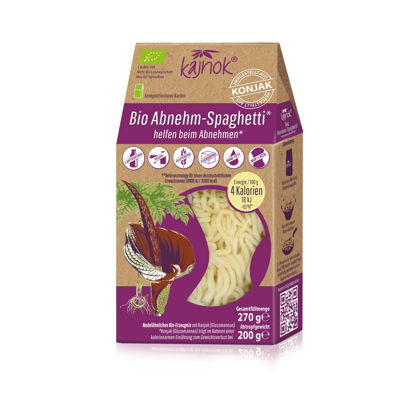Bio Kajnok Abnehm-Spaghetti 270g