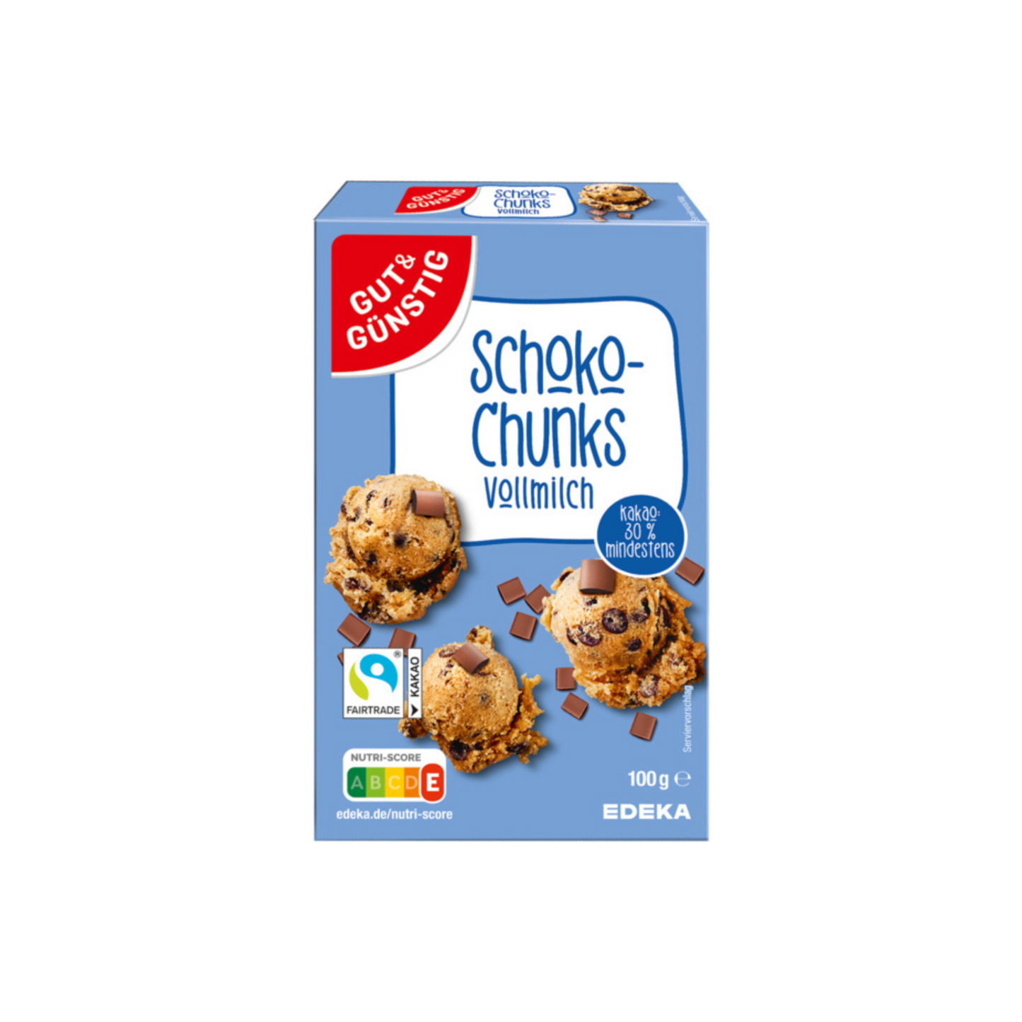 GUT&GÜNSTIG Schoko Chunks Vollmilch 100g