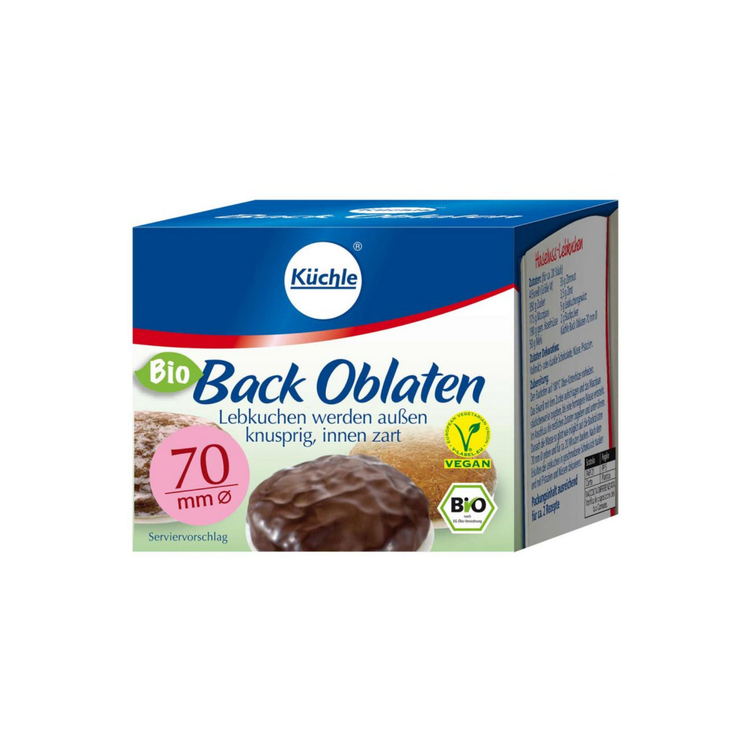 Bio Küchle Back Oblaten 70mm 36g