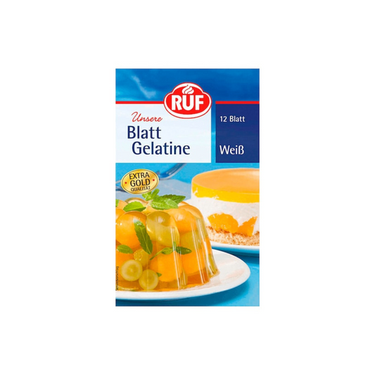 RUF Blattgelatine weiss 12ST 20g