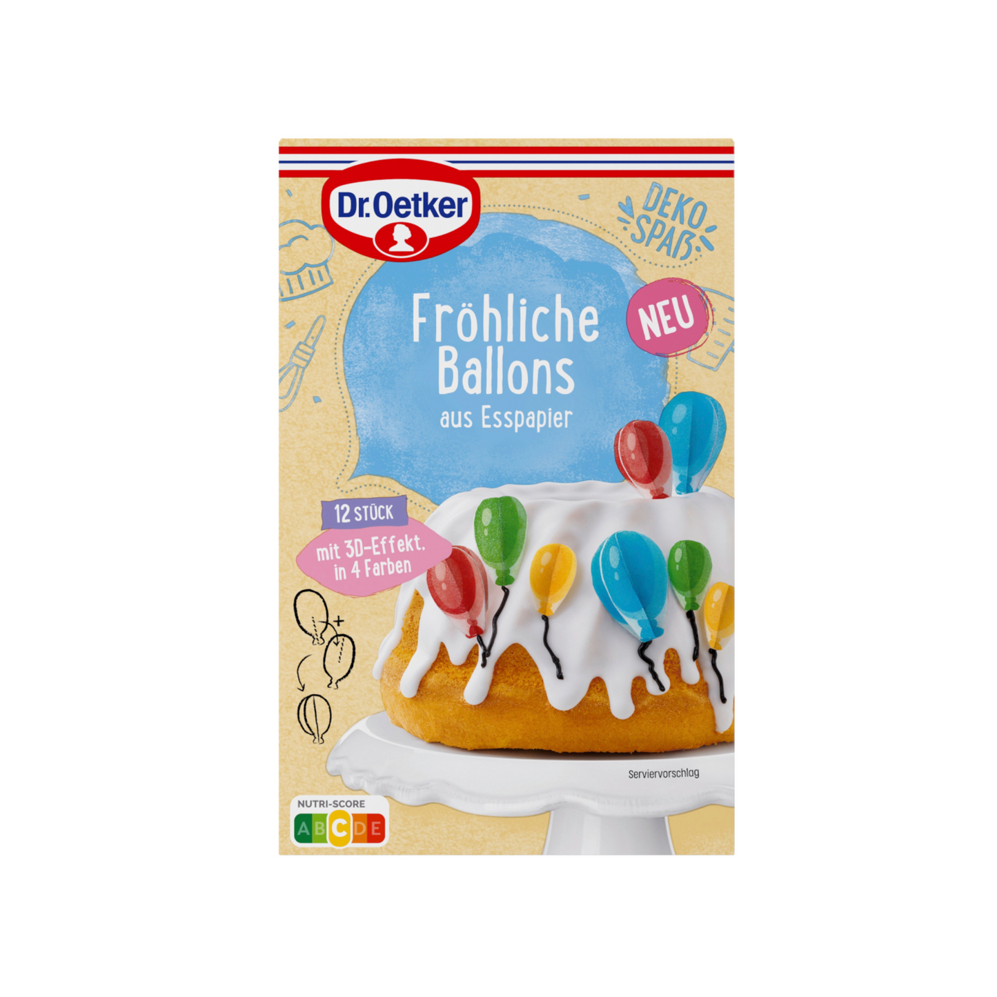 Dr.Oetker Fröhliche Ballons 12ST