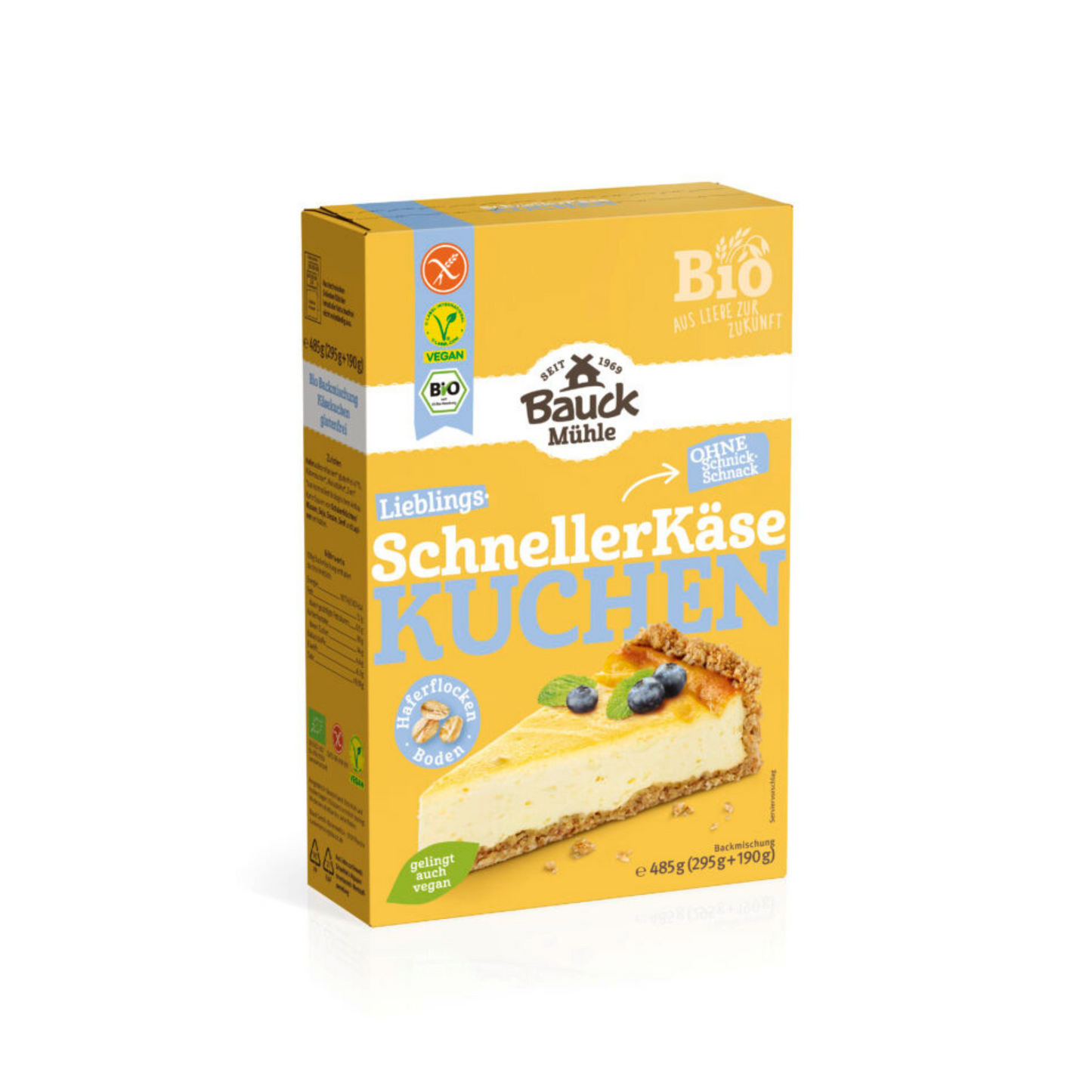 Bio Bauck Mühle Der schnelle Käsekuchen Glutenfrei 485g