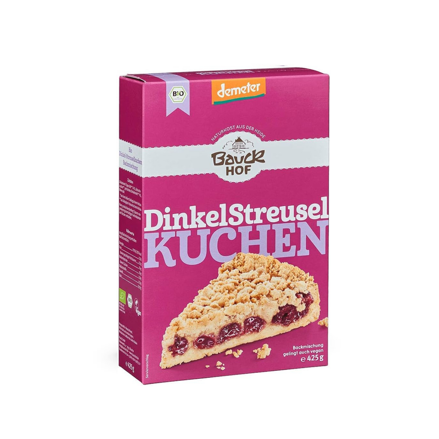 Demeter Bauckhof Backmischung Dinkel-Streuselkuchen 425g