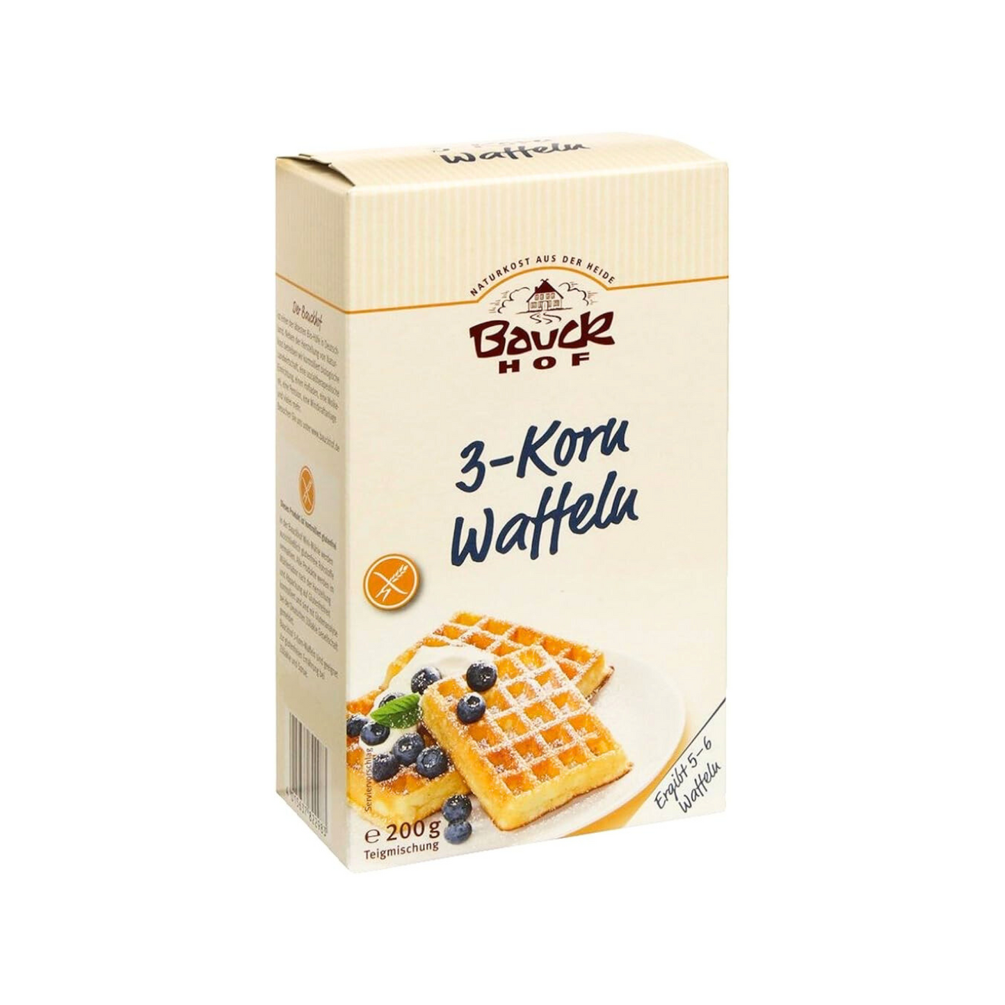 Bio Bauck Mühle 3-Korn-Waffeln glutenfrei 200g