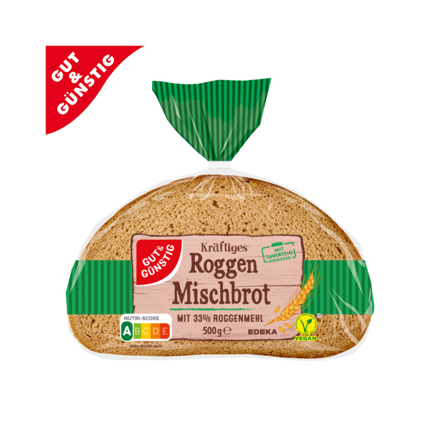 GUT&GÜNSTIG Kräftiges Roggenmischbrot 500g