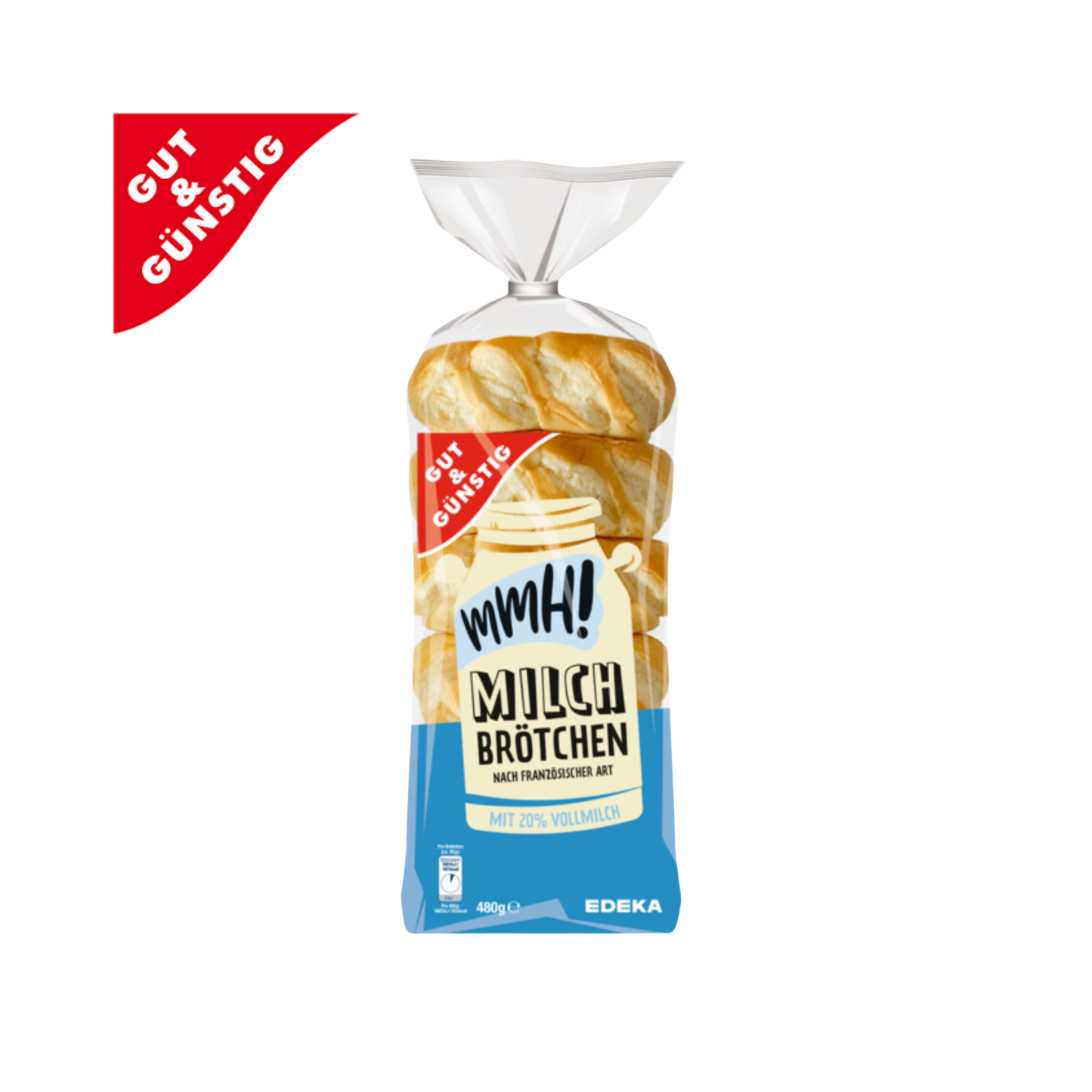 GUT&GÜNSTIG Original französische Milchbrötchen 12ST 480g