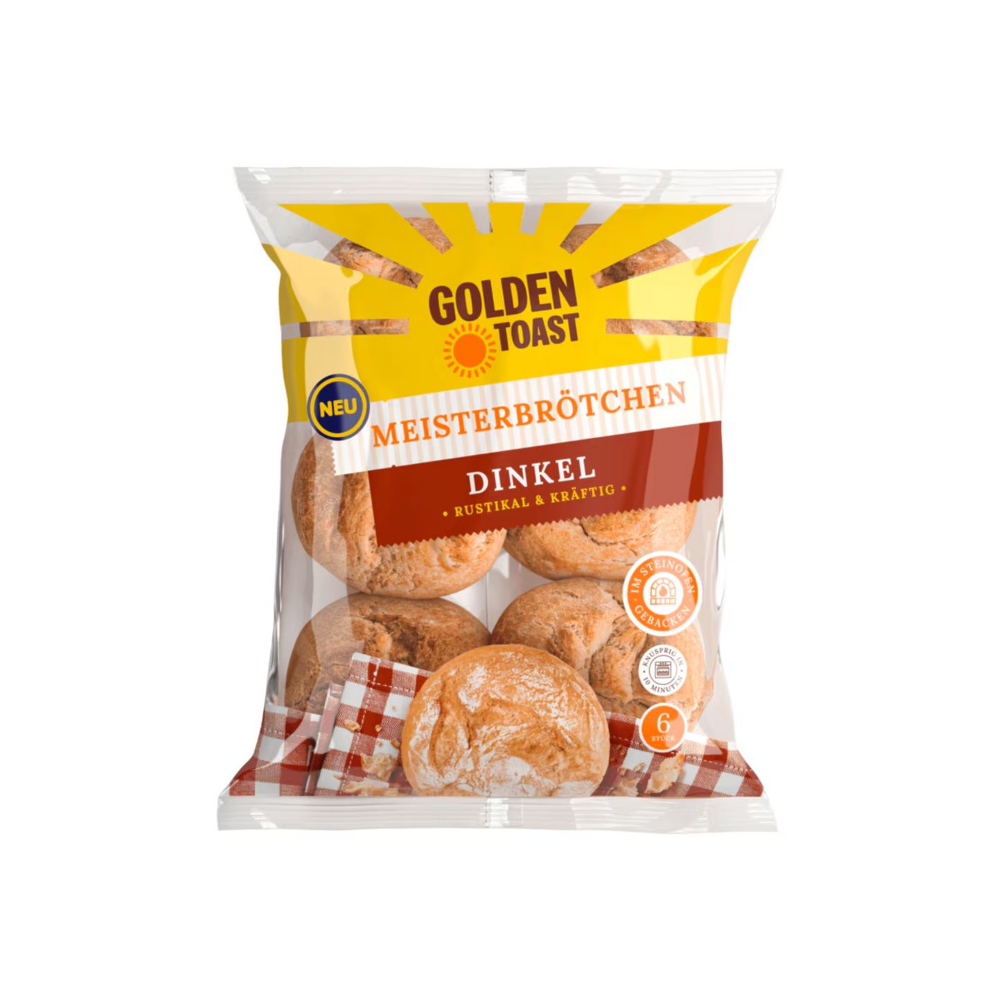 Golden Toast Meisterbrötchen Dinkel 6ST 480g