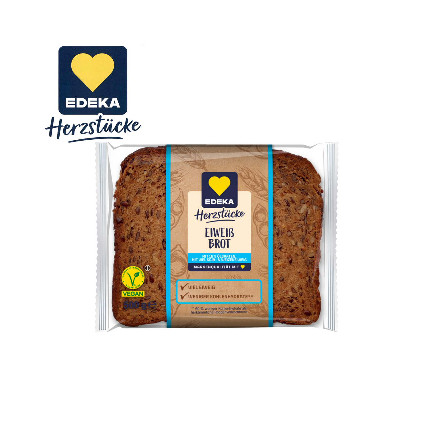 EDEKA Herzstücke Eiweißbrot 500g