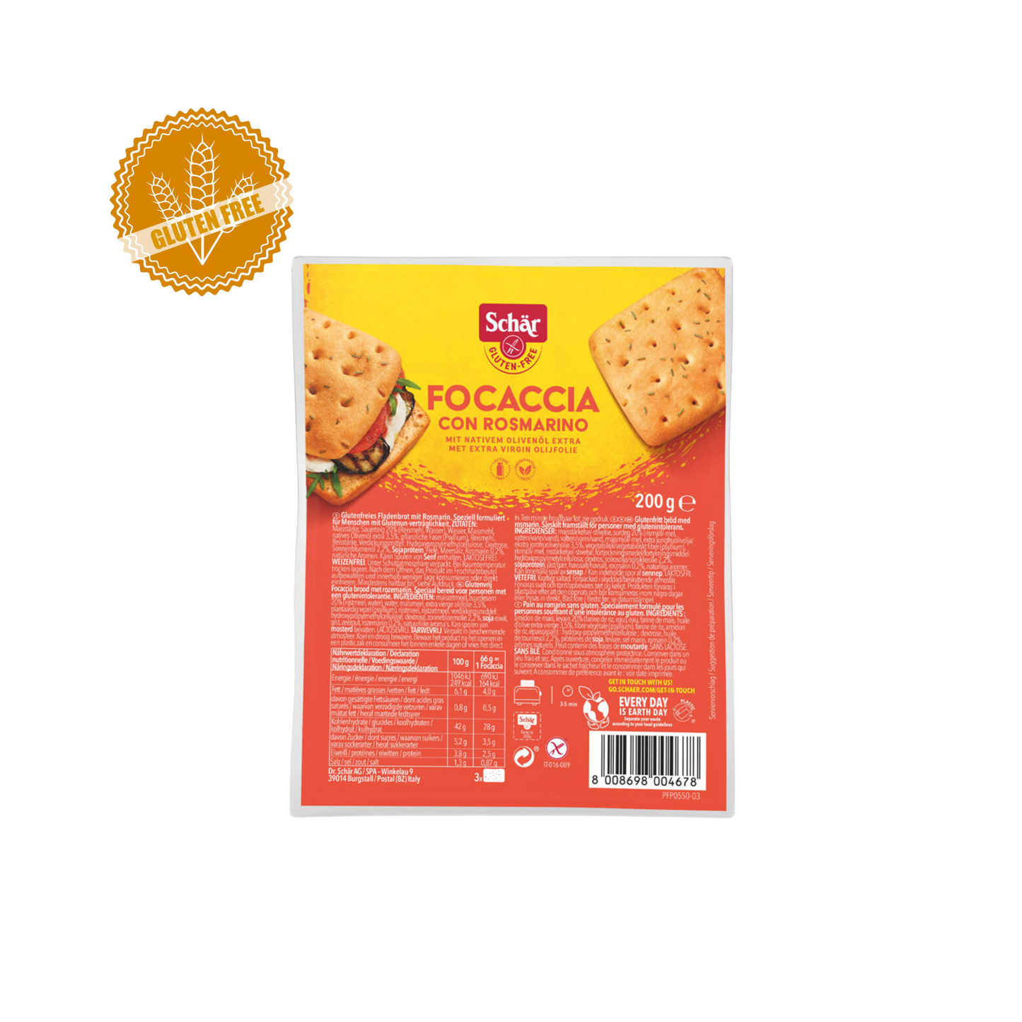 Schär Focaccia Rosmarin glutenfrei 200g