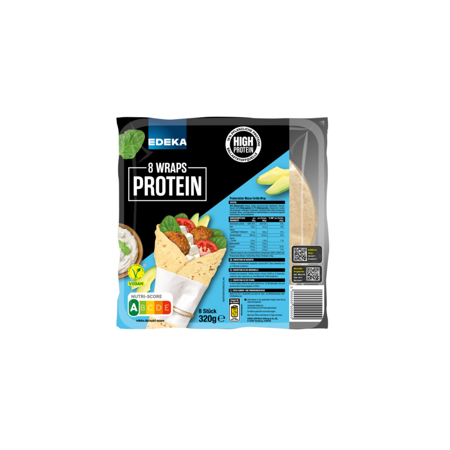 EDEKA Herzstücke High Protein Wraps 320g