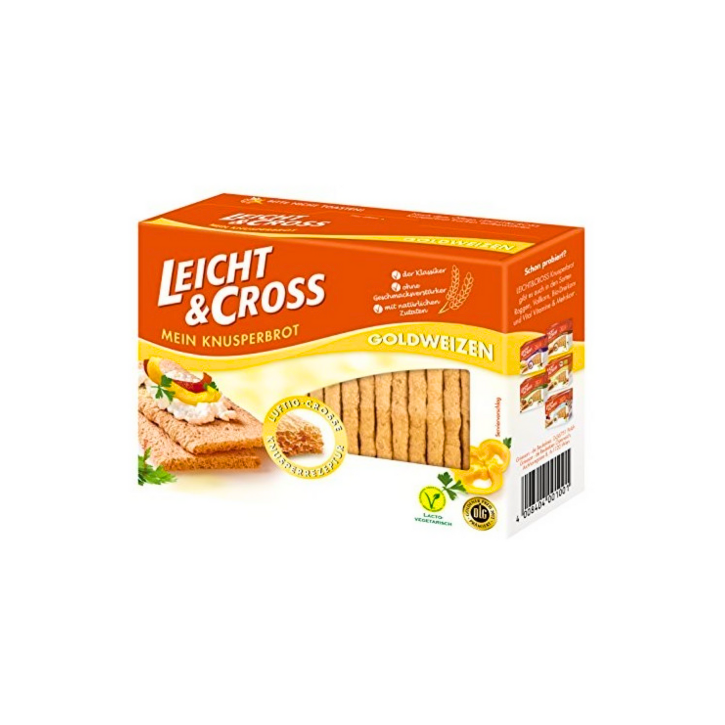 Leicht&Cross Weizen Knusperbrot 125g