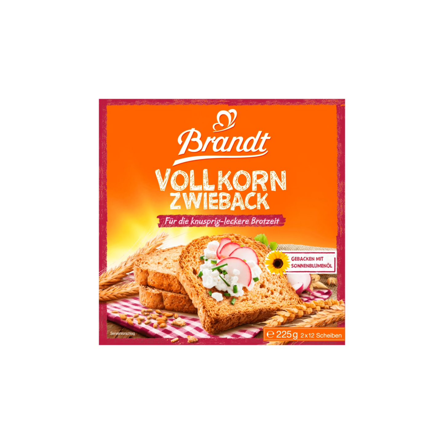 Brandt Vollkorn Zwieback 225g