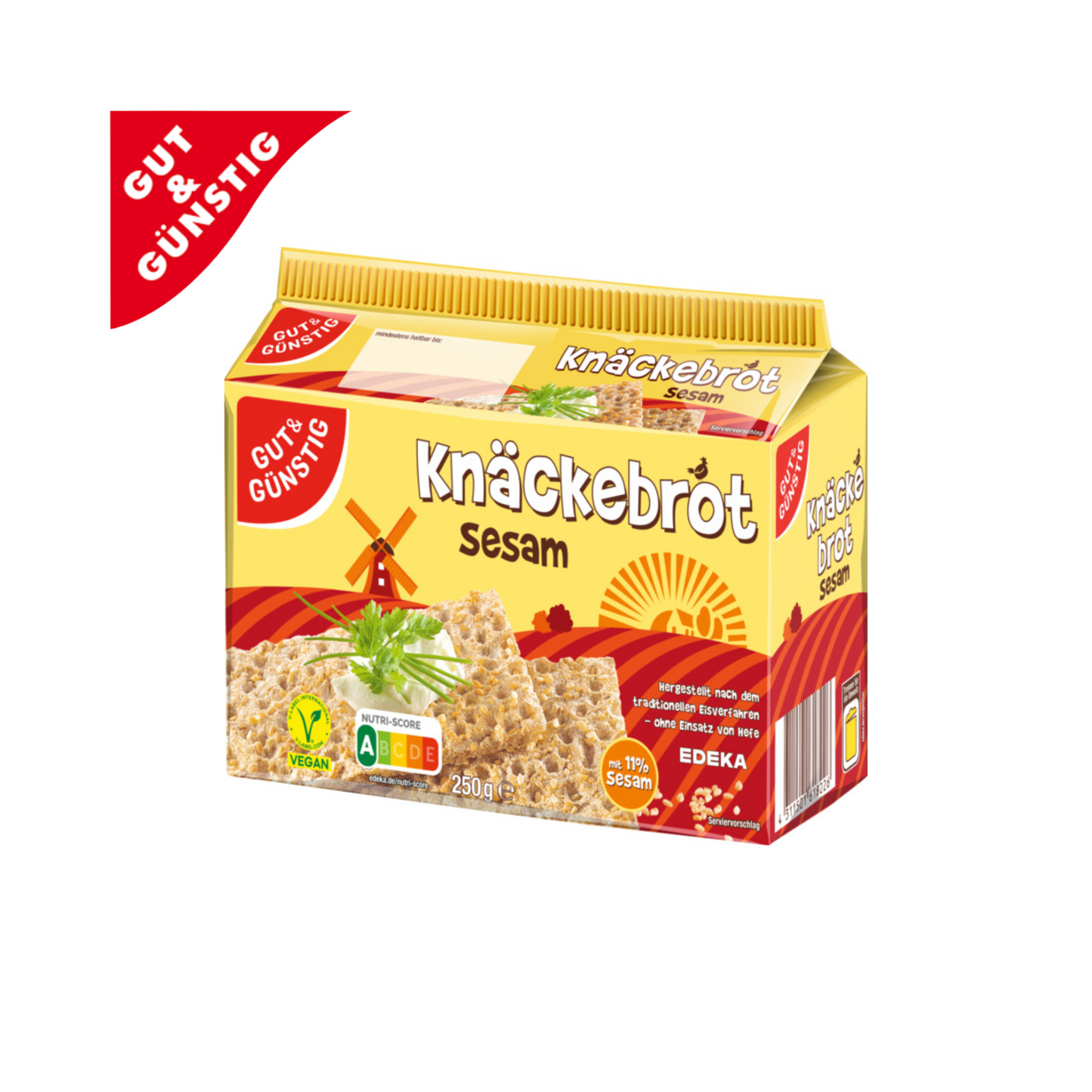 GUT&GÜNSTIG Knäckebrot Sesam 250g