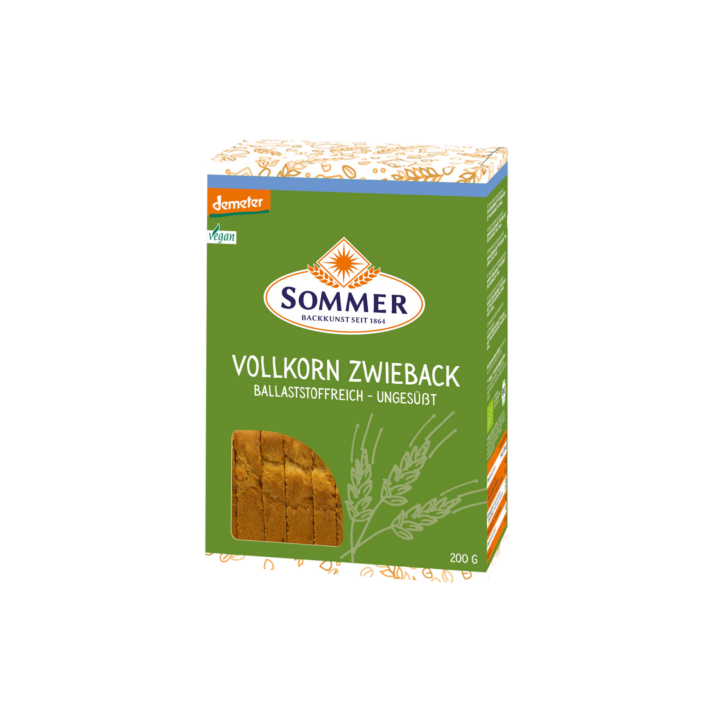 Demeter Sommer Weizen Zwieback ungesüßt 200g