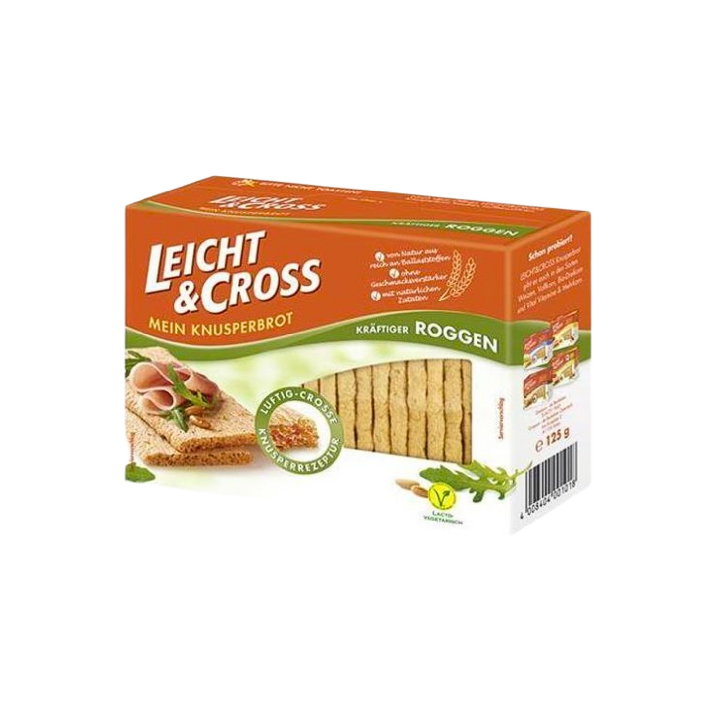 Leicht&Cross Roggen Knusperbrot 125g