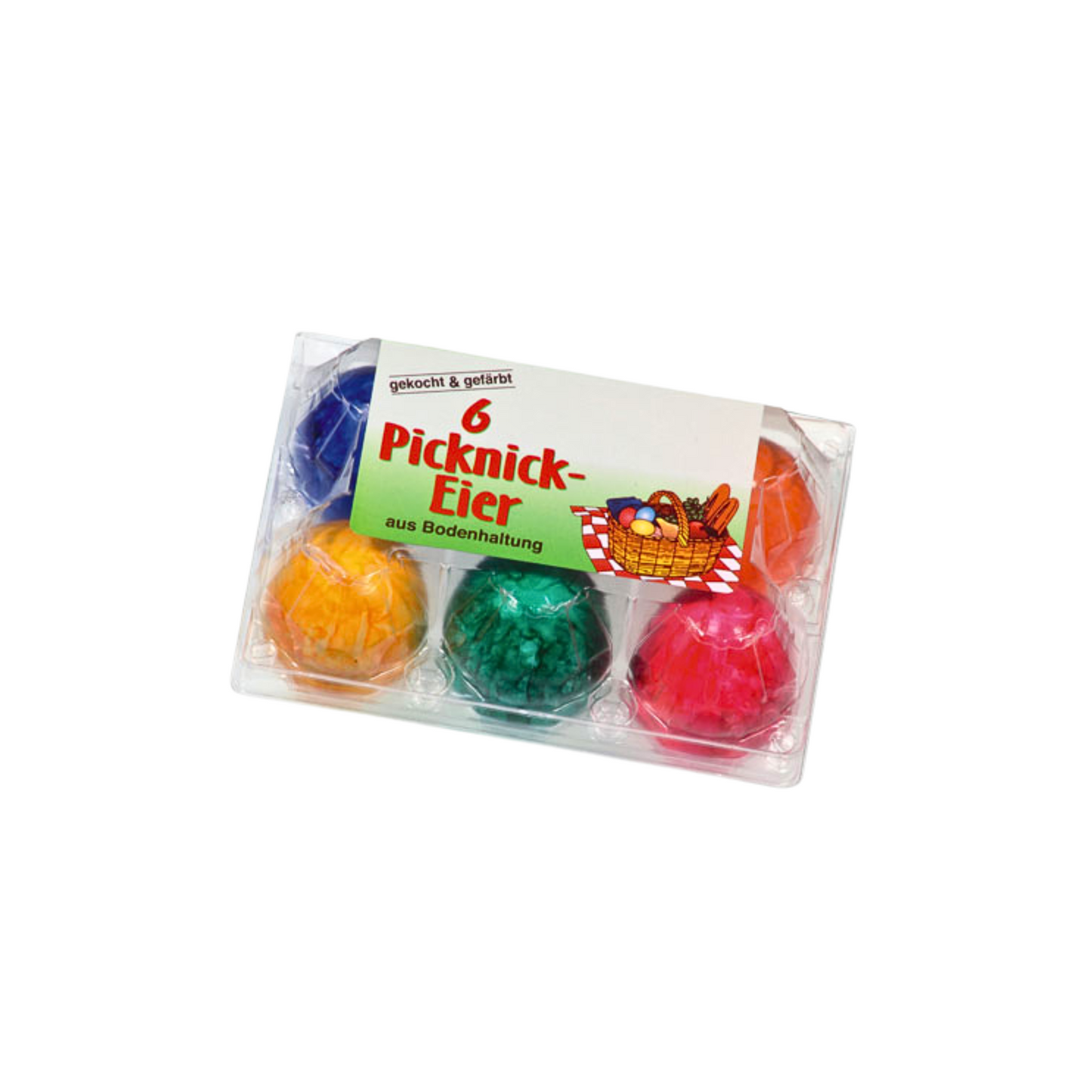 Gutshof-Ei Picknick Eier Bunt M 6ST