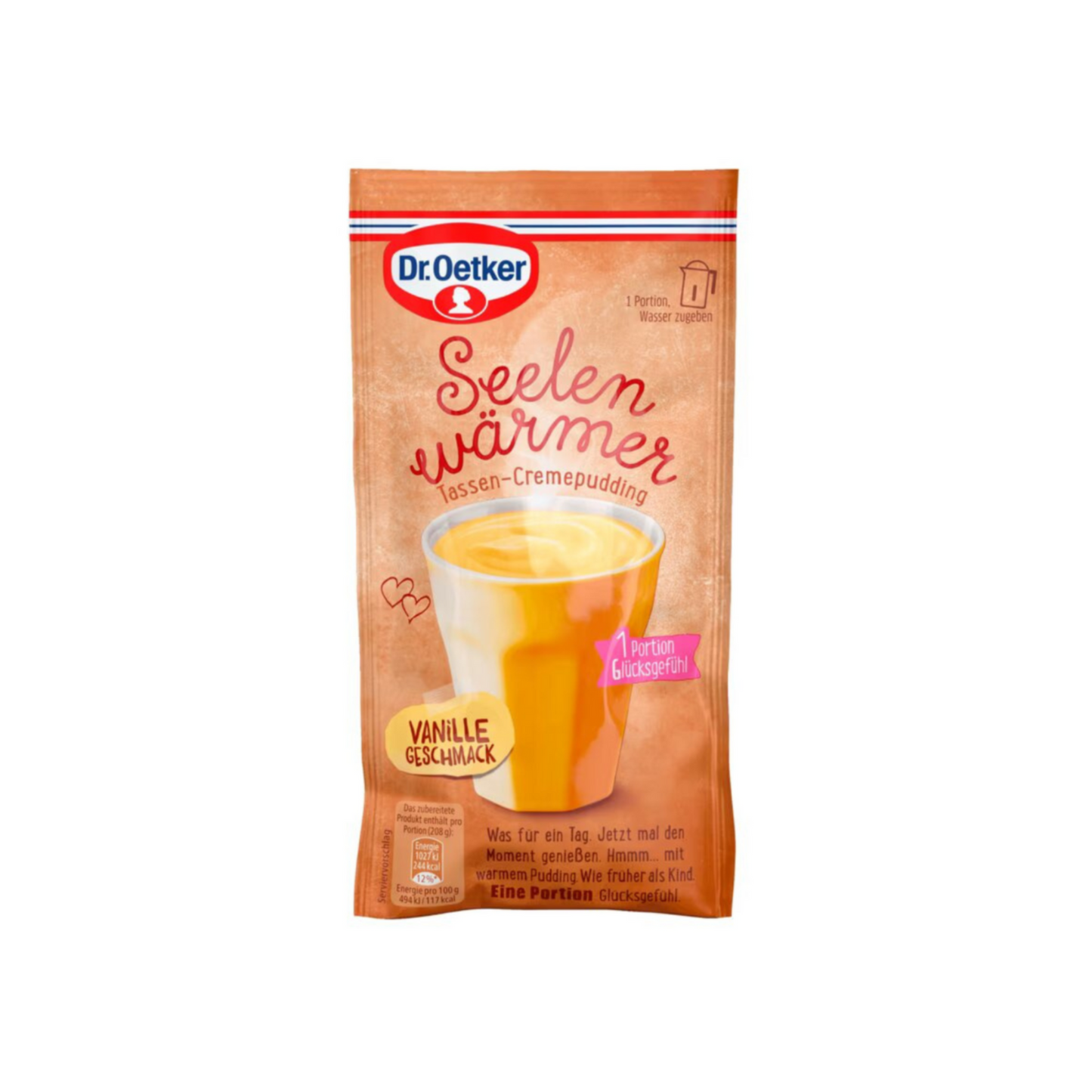 Dr.Oetker Seelenwärmer Tassenpudding Vanille-Geschmack für 150ml 58g