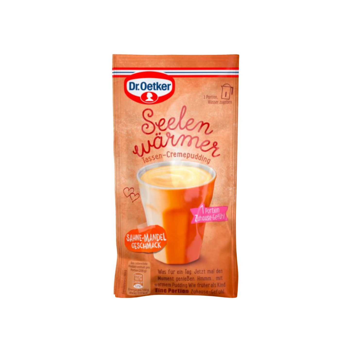 Dr.Oetker Seelenwärmer Tassenpudding Sahne-Mandel für 150ml 58g