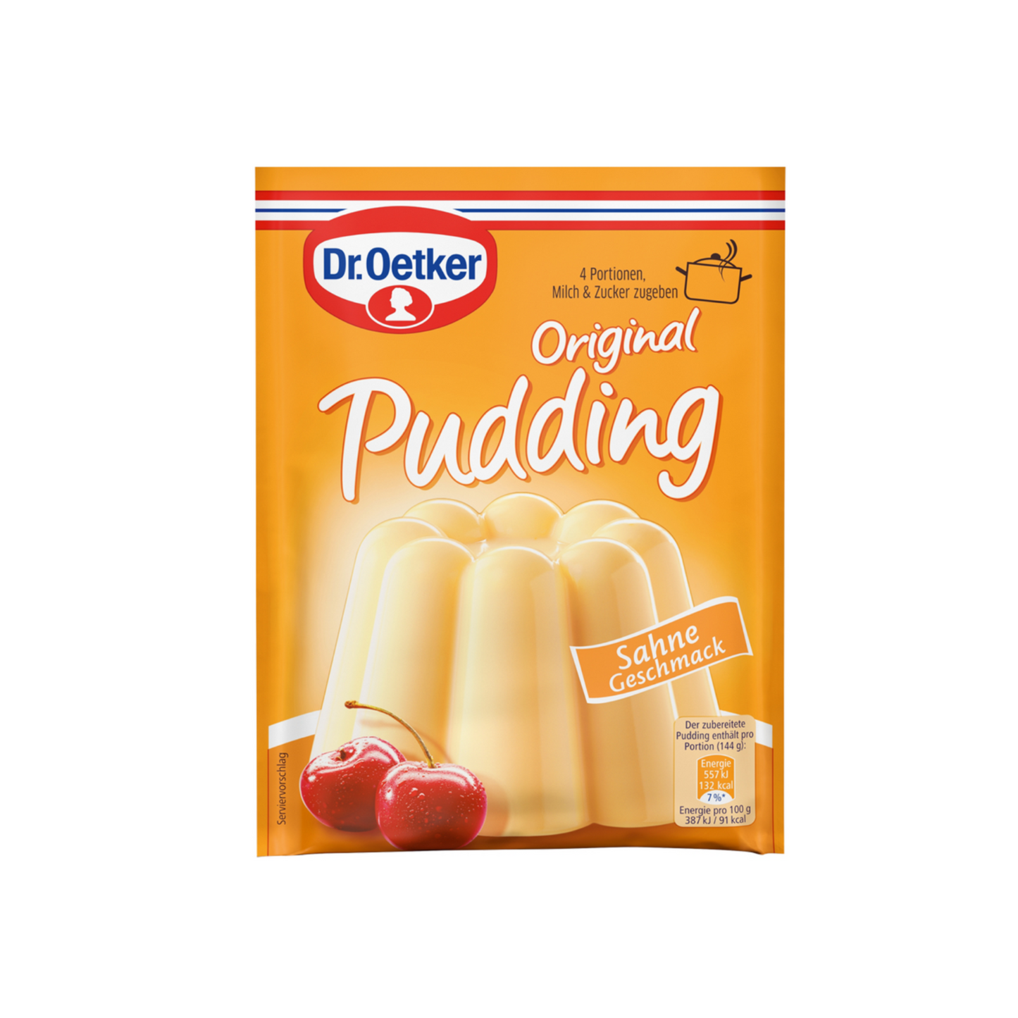 Dr.Oetker Original Sahne Pudding für 3x500ml 3ST 111g