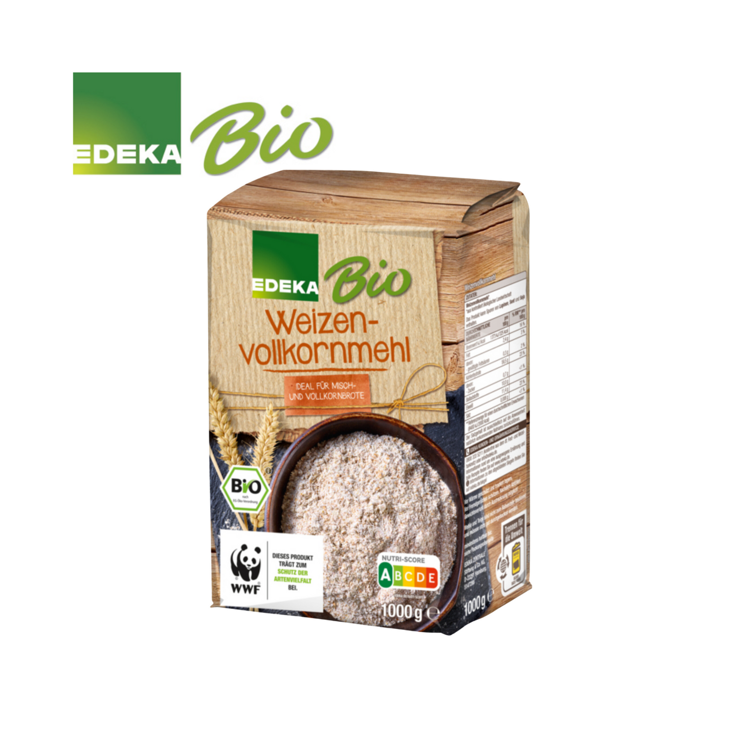 EDEKA Bio Weizenvollkornmehl 1kg