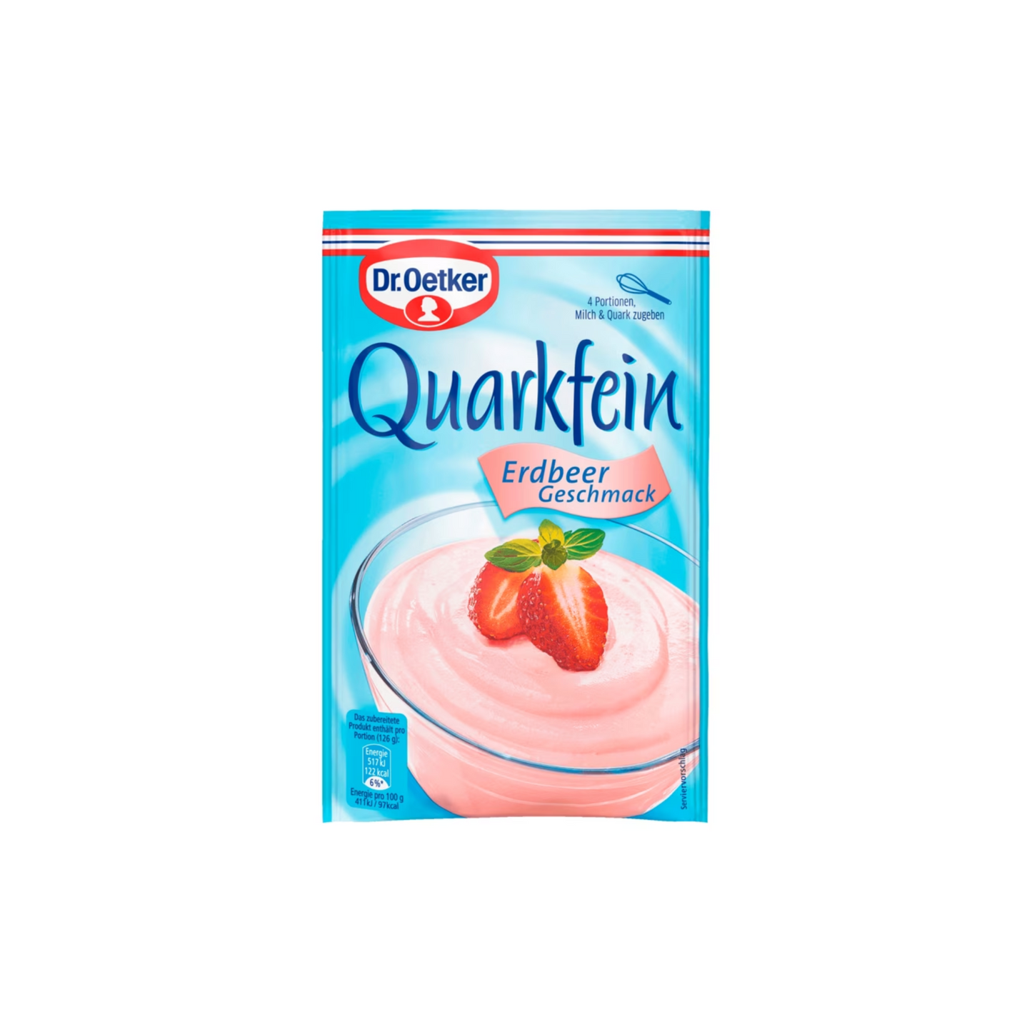 Dr.Oetker Quarkfein Erdbeer-Geschmack für 200ml 56g
