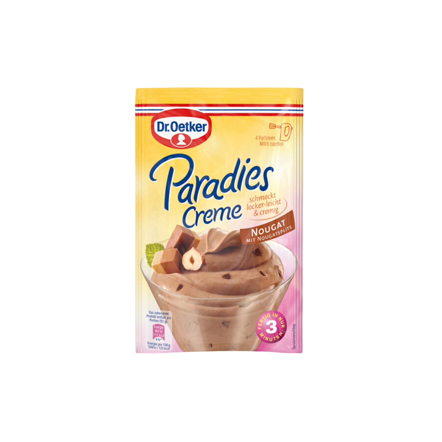 Dr.Oetker Paradies Creme Nougat für 300ml 70g