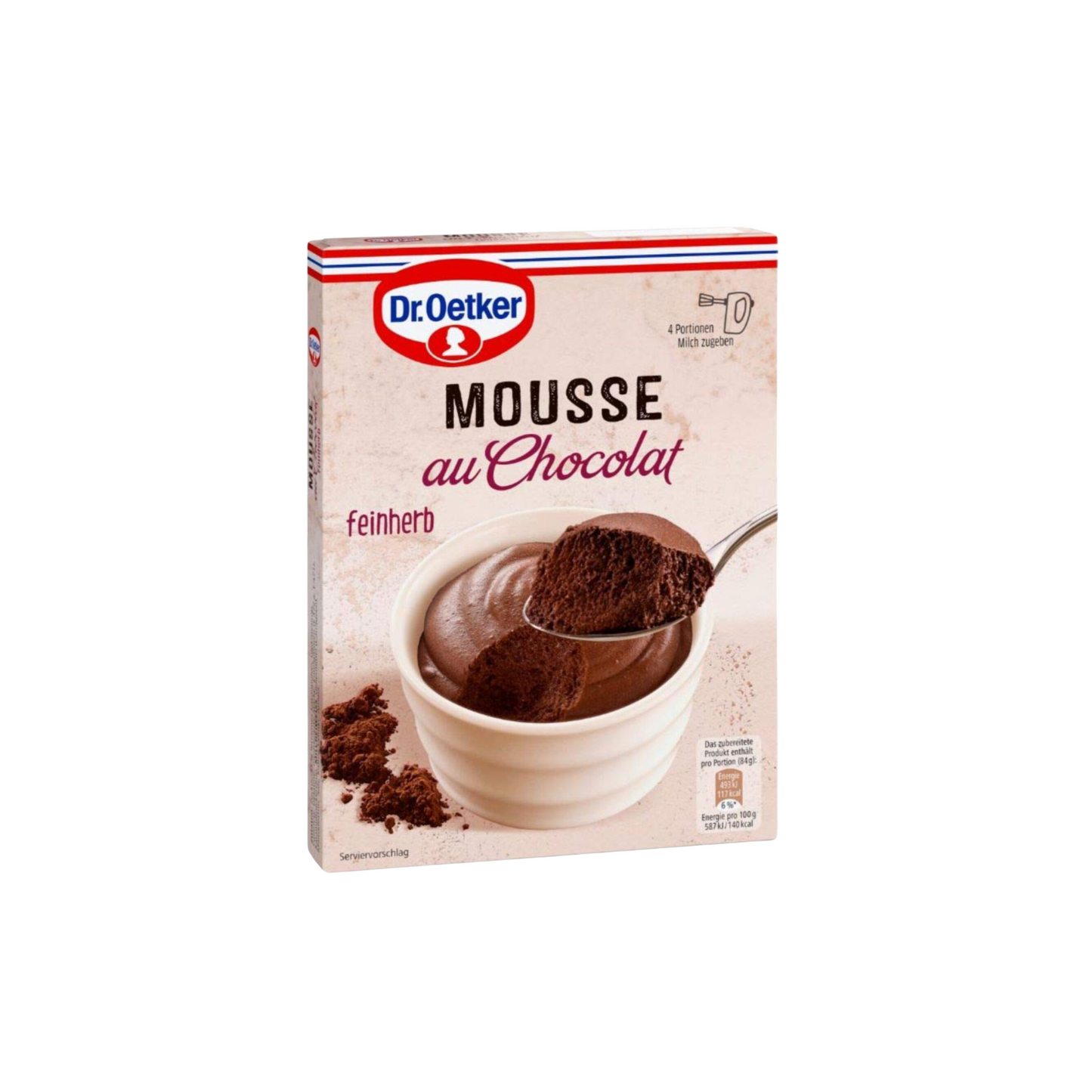 Dr.Oetker Mousse au Chocolat feinherb für 250ml 86g