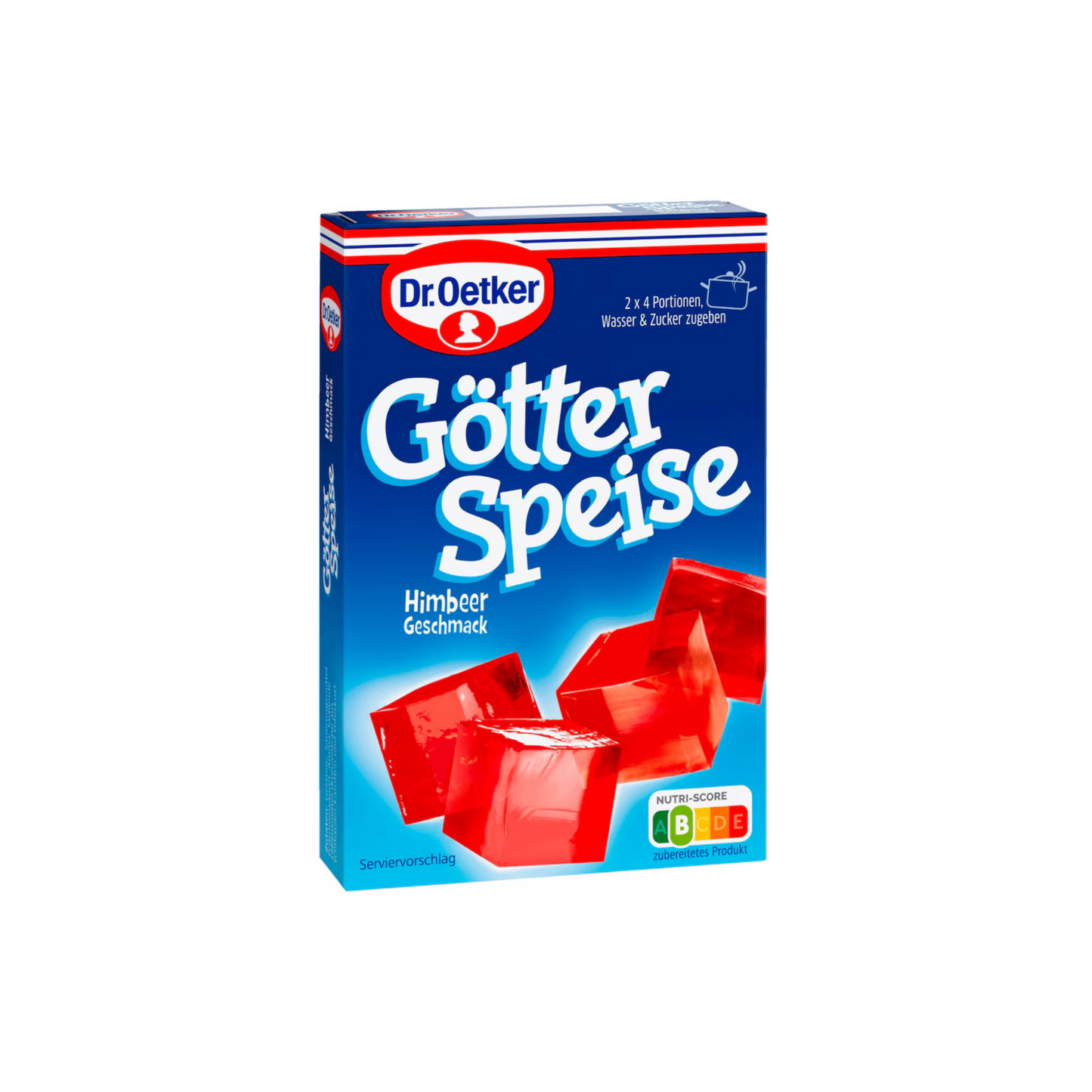 Dr.Oetker Götterspeise zum Kochen Himbeer-Geschmack für 1l 26,8g