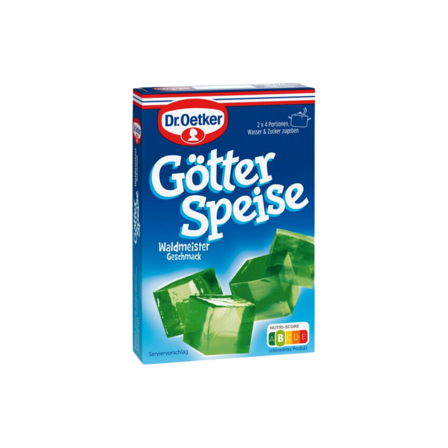 Dr.Oetker Götterspeise zum Kochen Waldmeister-Geschmack für 1l 25,2g