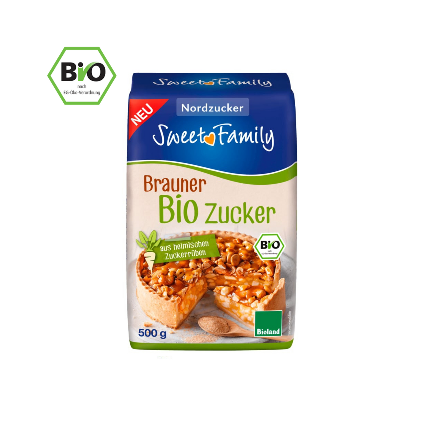 Nordzucker Sweet Family Brauner Bio Zucker 500g