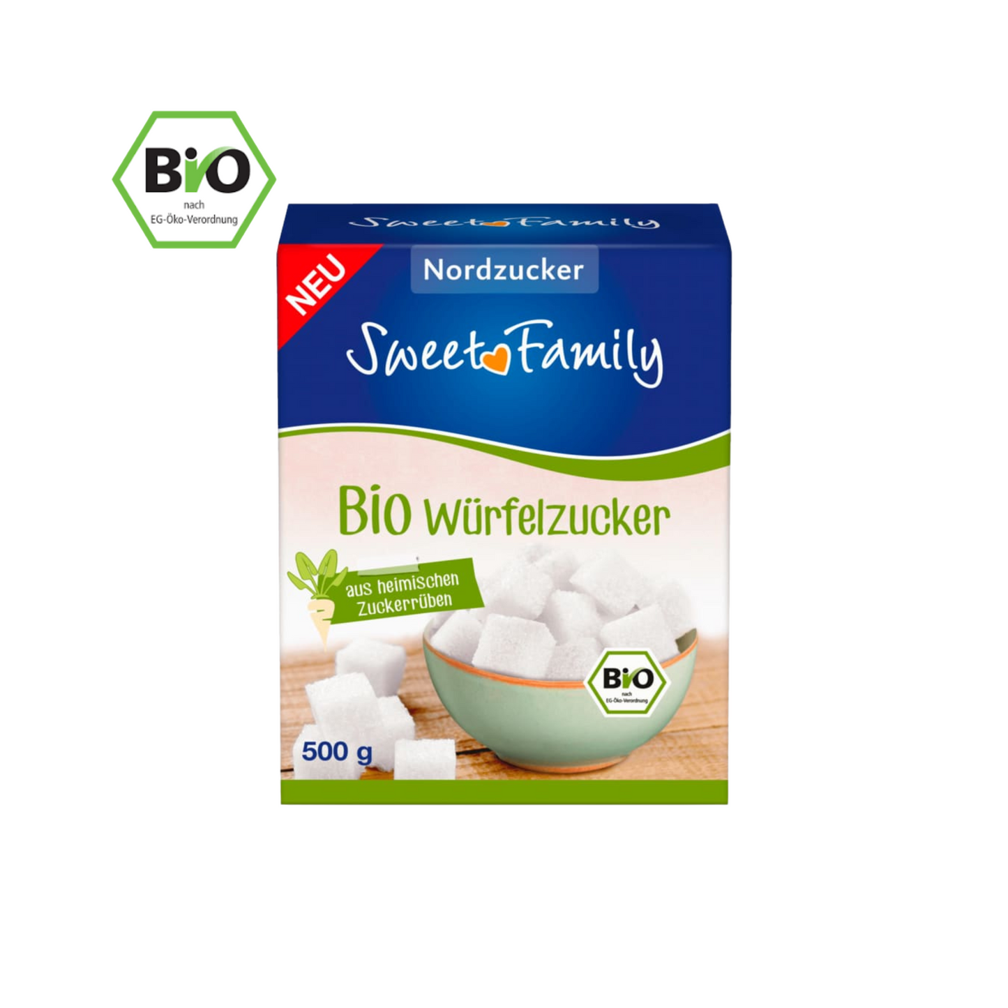 Nordzucker Sweet Family Bio Würfelzucker 500g