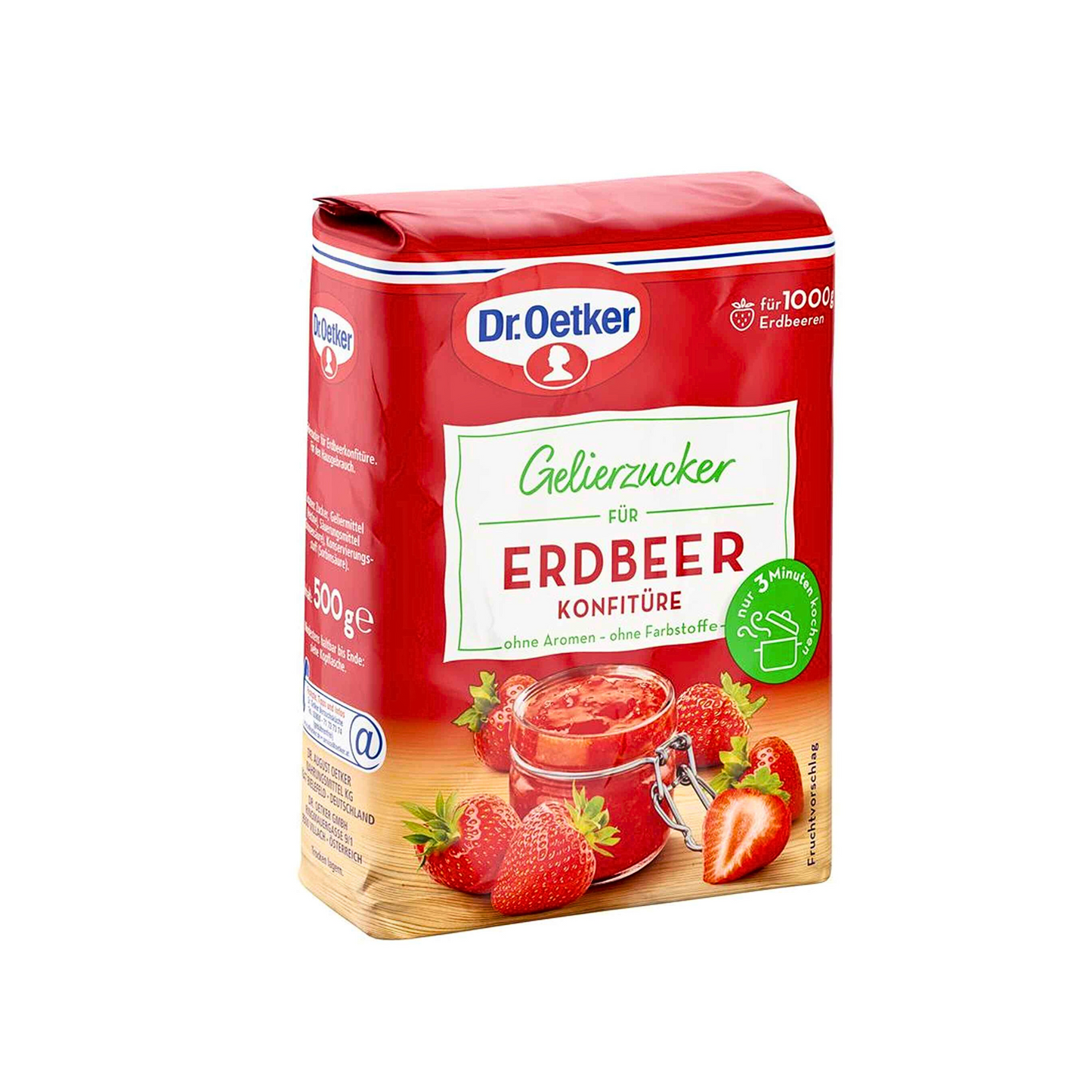 Dr.Oetker Gelierzucker für Erdbeer Konfitüre 2:1 500g