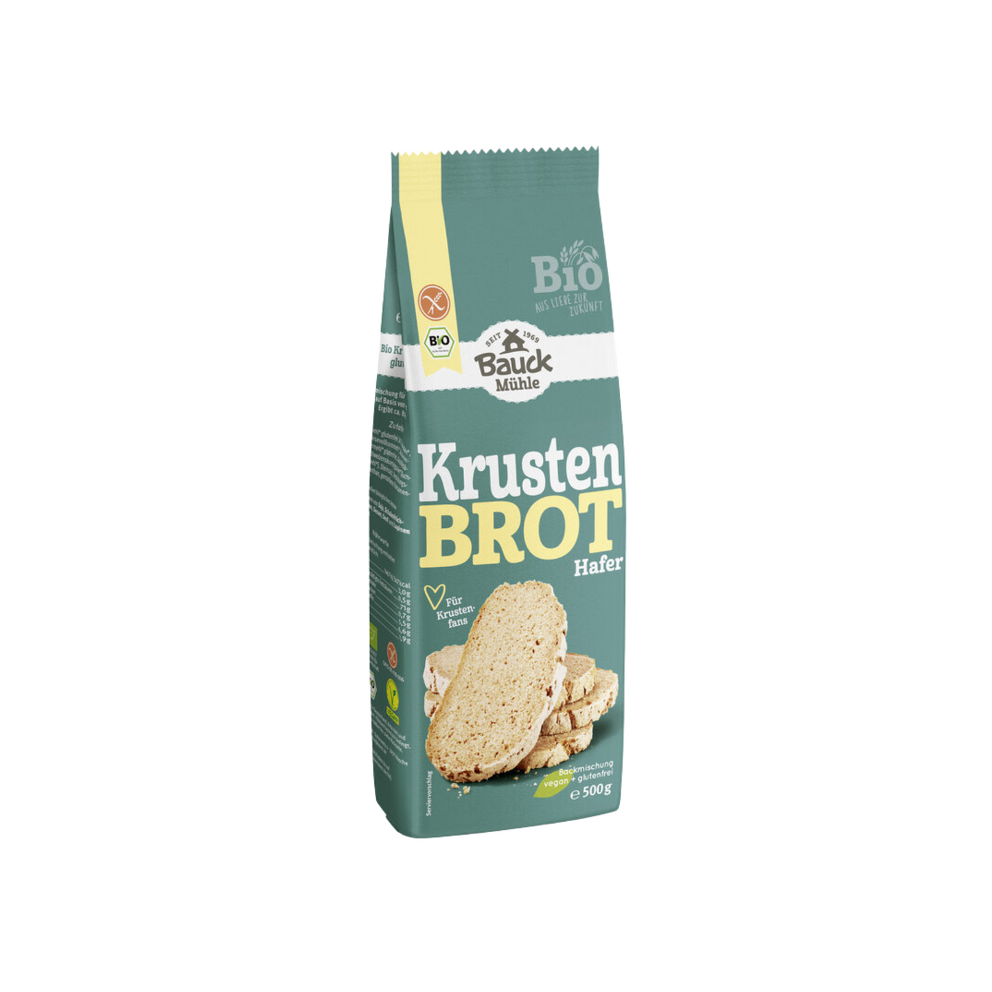 Bio Bauck Mühle Backmischung Krustenbrot glutenfrei 500g