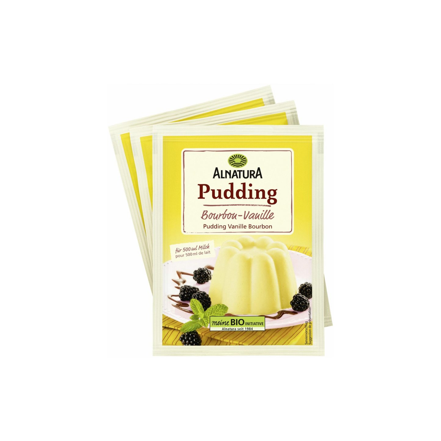 Bio Alnatura Vanillepudding für 1,5l 3x40g