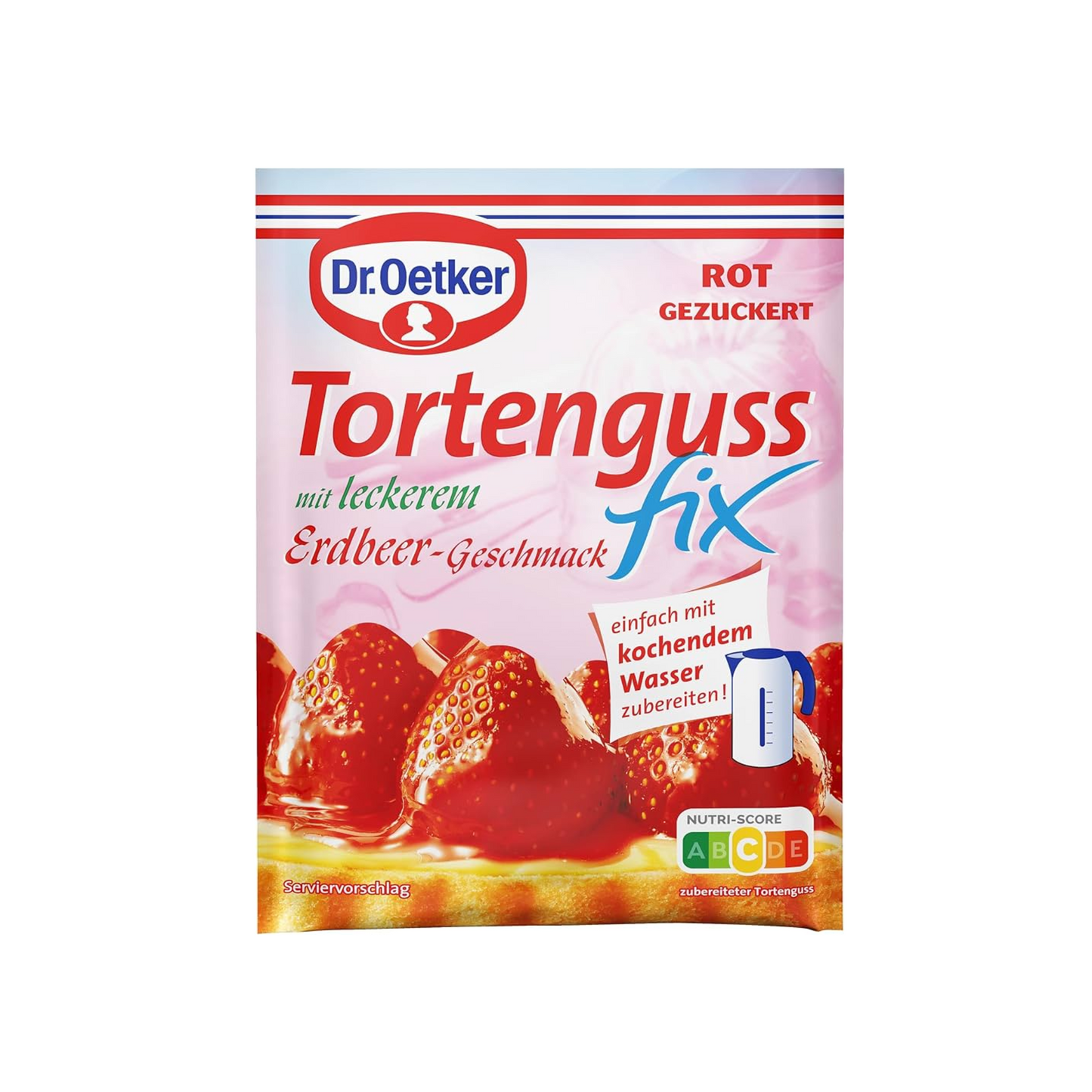 Dr.Oetker Tortenguss Fix Erdbeer für 250ml 50g
